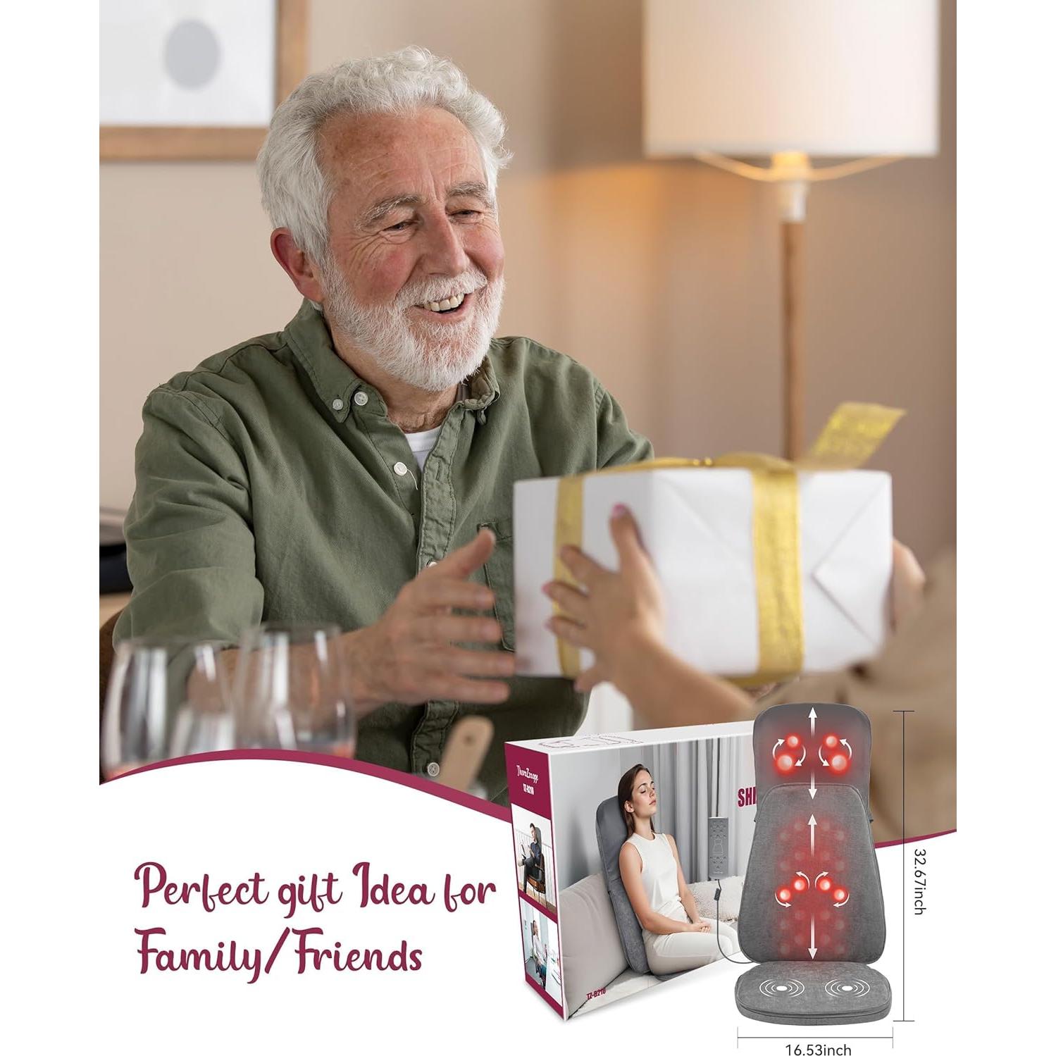 Masajeador Shiatsu Therazzage TZ-B210 con Calor y Vibración