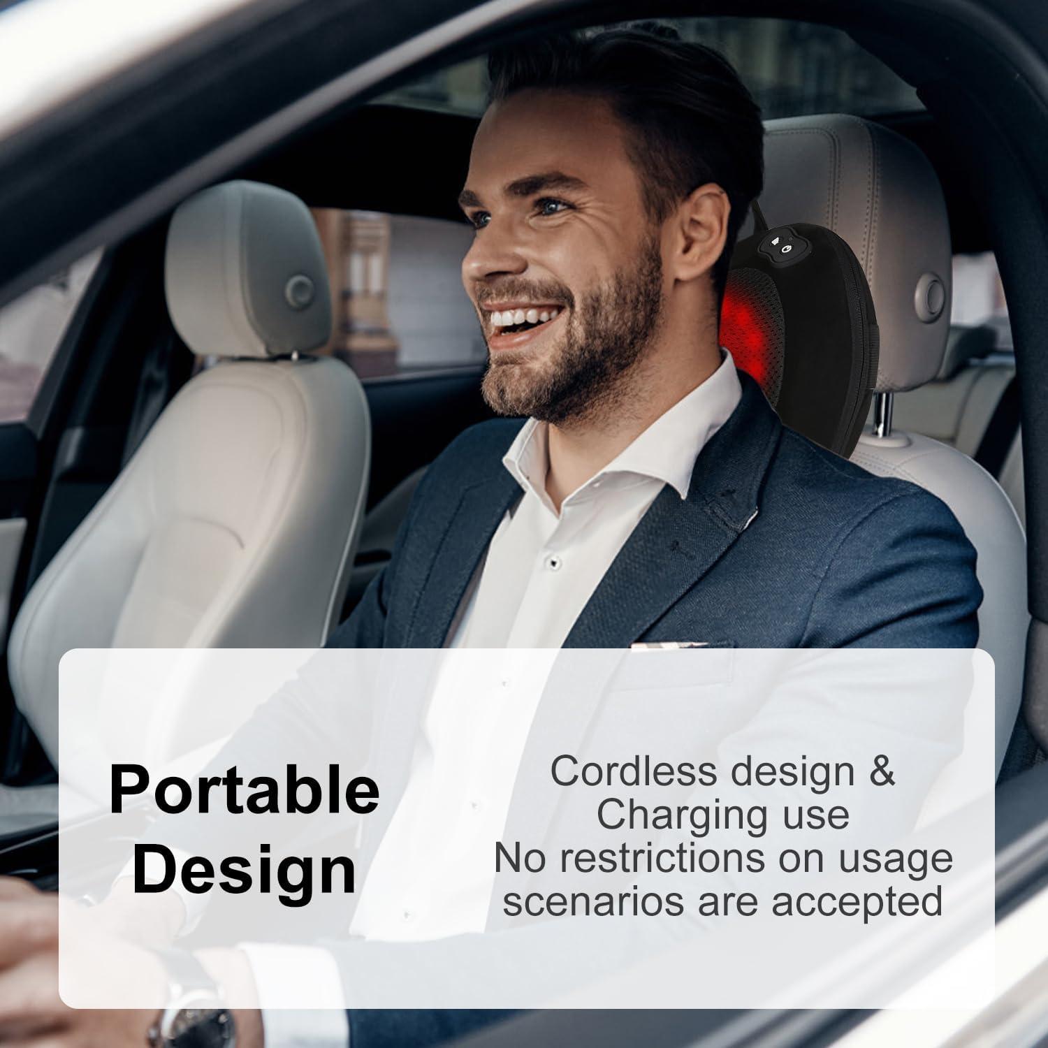 Masajeador de Espalda Shiatsu LRR-K3-1 con Calor 3D Inalámbrico