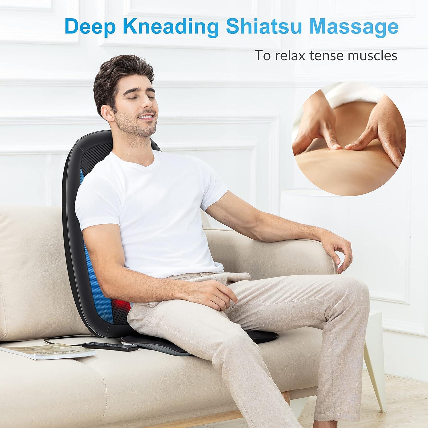 Masajeador de Espalda Shiatsu Comfier CF-2606 con Calor