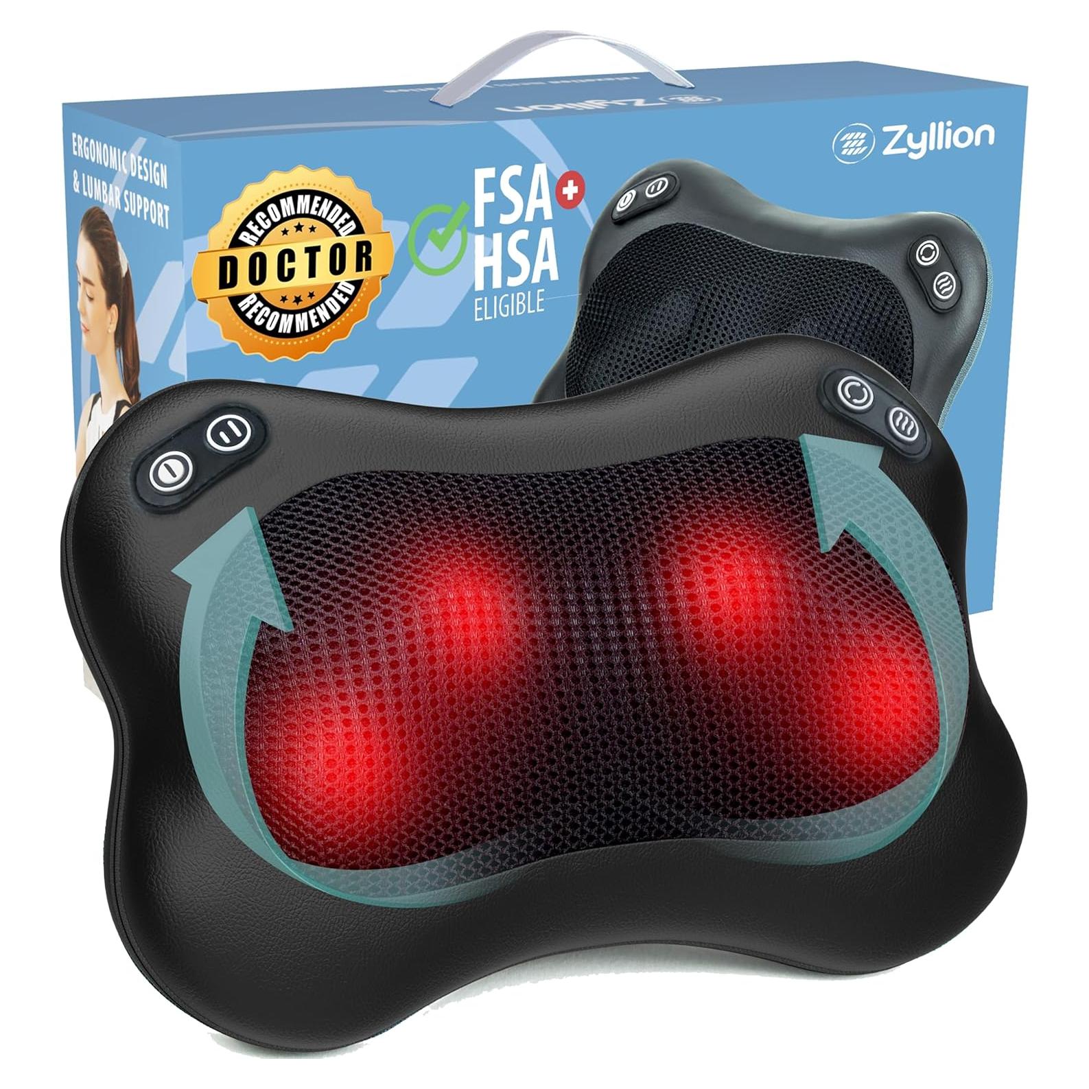 Masajeador Eléctrico Zyllion ZMA-34 con Calor y 2 Velocidades