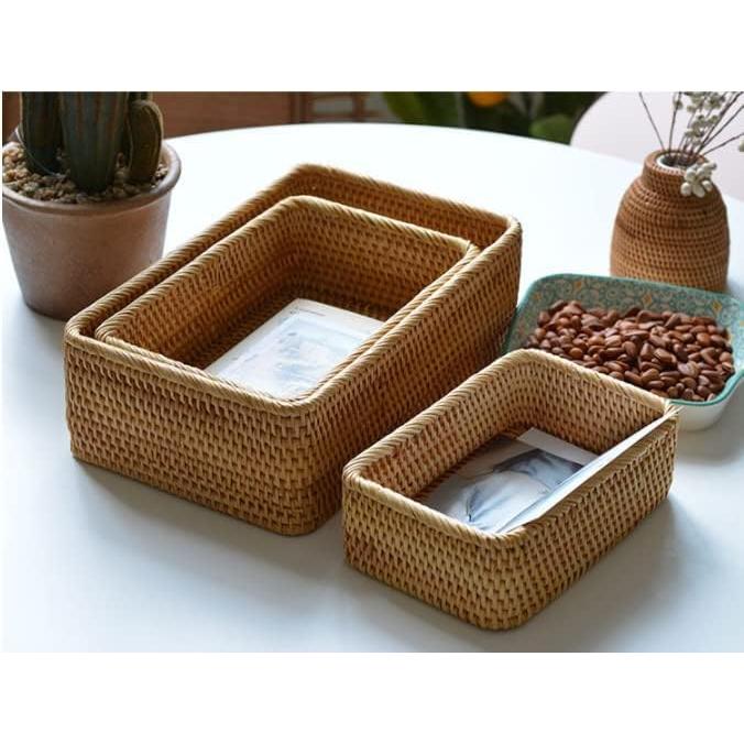 Cestas de Almacenamiento Rectangulares YANGQIHOME - Juego de 3