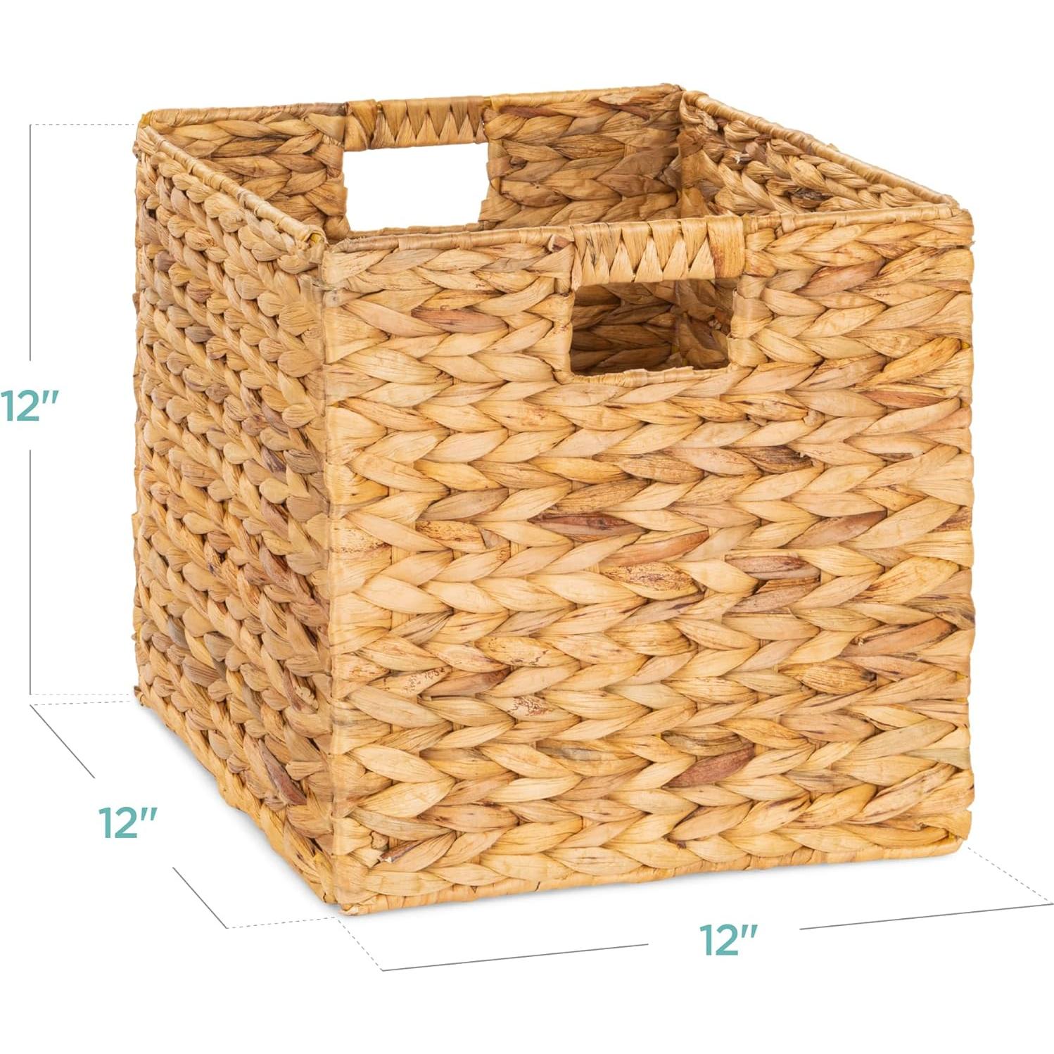 Cestas de Almacenamiento Plegables 30x30cm Mejor Opción Natural