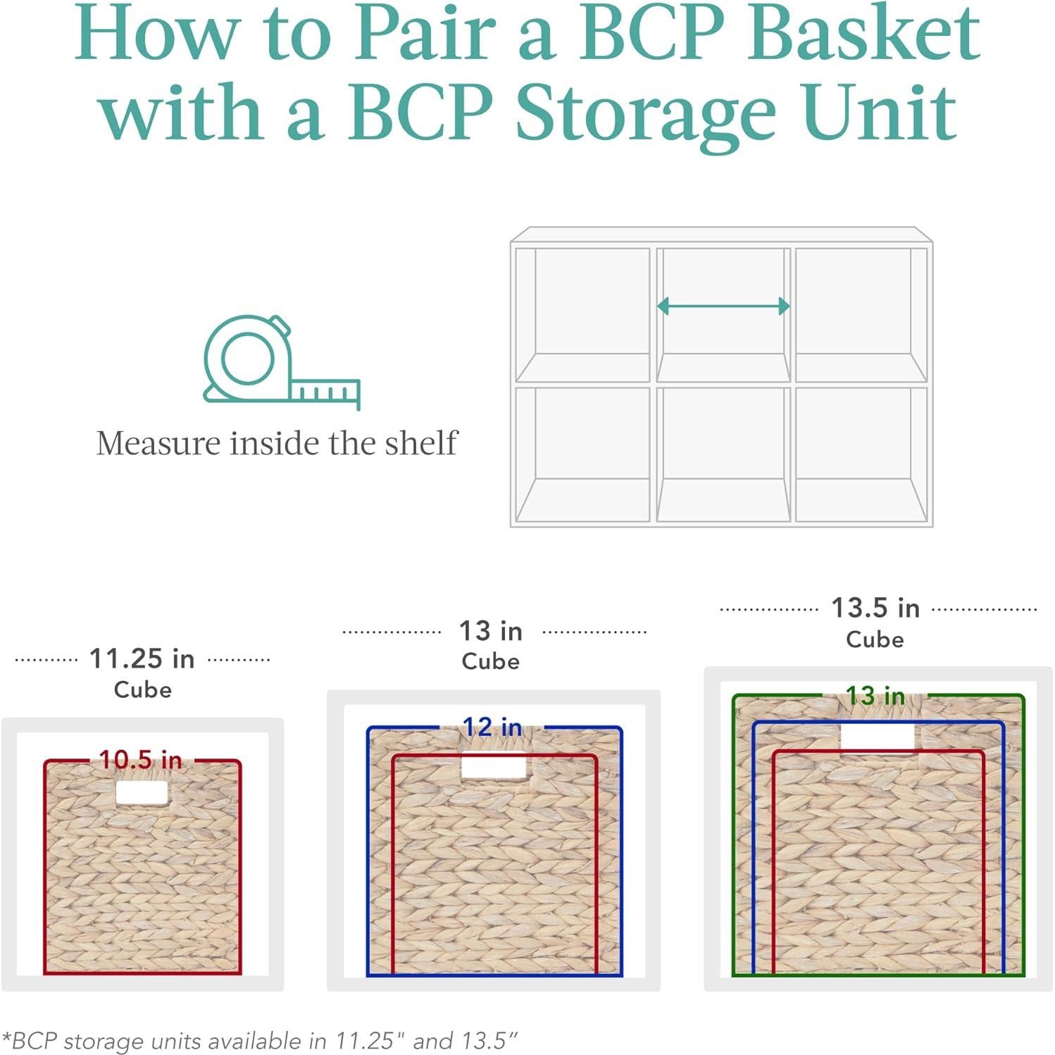Cestas de Almacenamiento Plegables 30x30cm Mejor Opción Natural