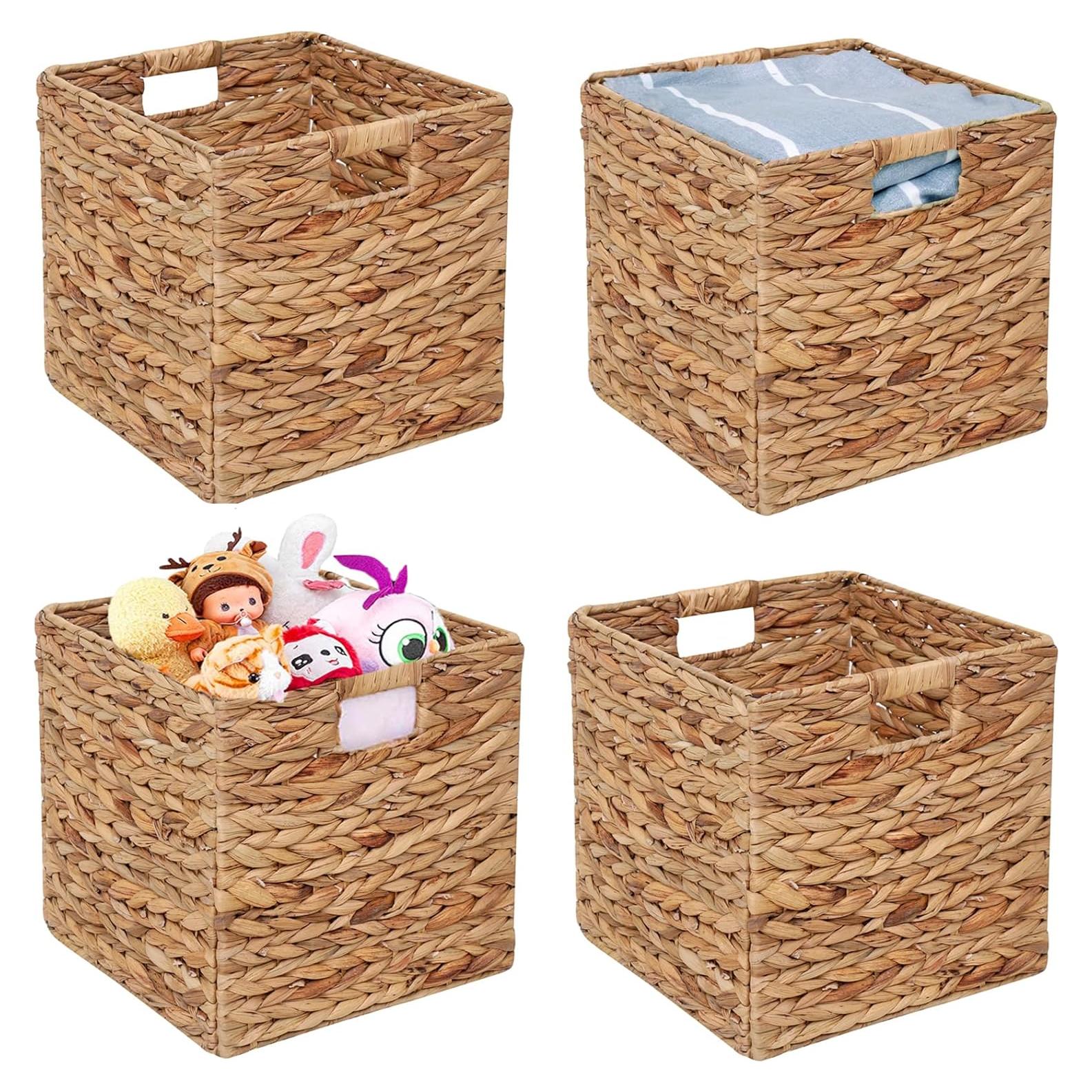 Cestas de Almacenamiento Plegables JGJCYO9 - Juego de 4, 28cm