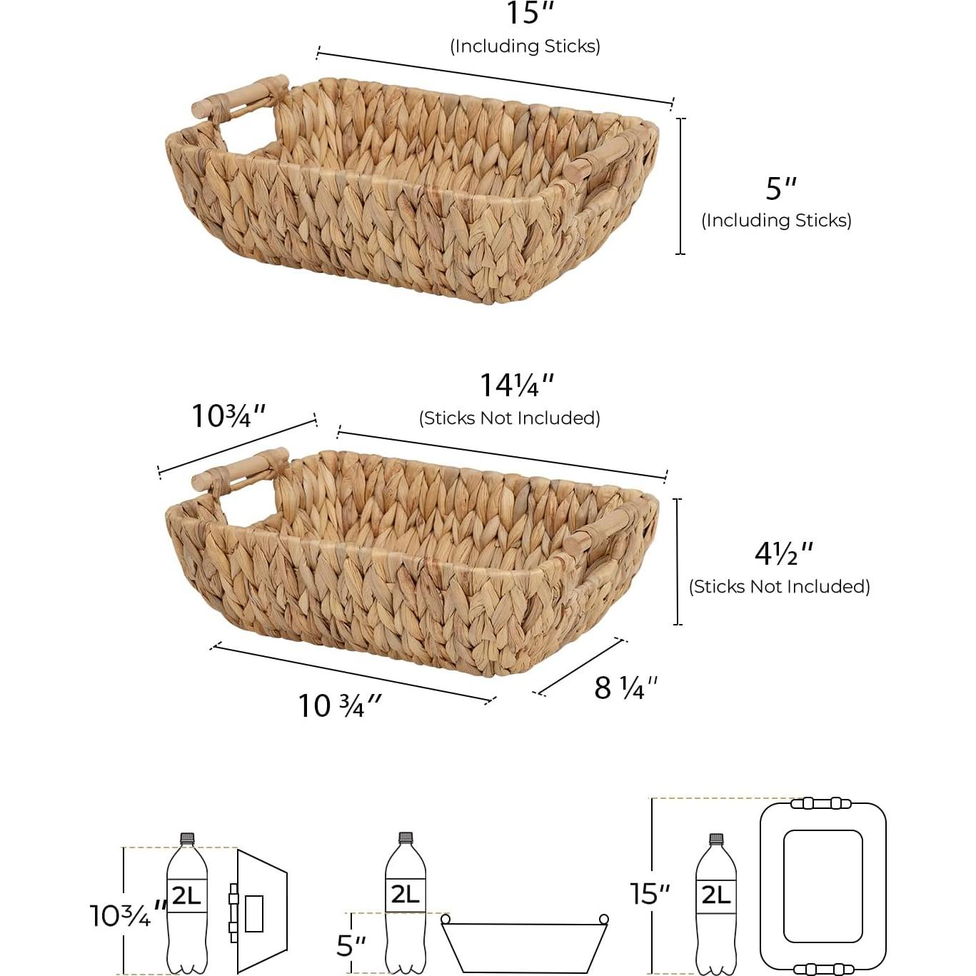 Cestas de Almacenamiento Grandes StorageWorks de Jacinto de Agua