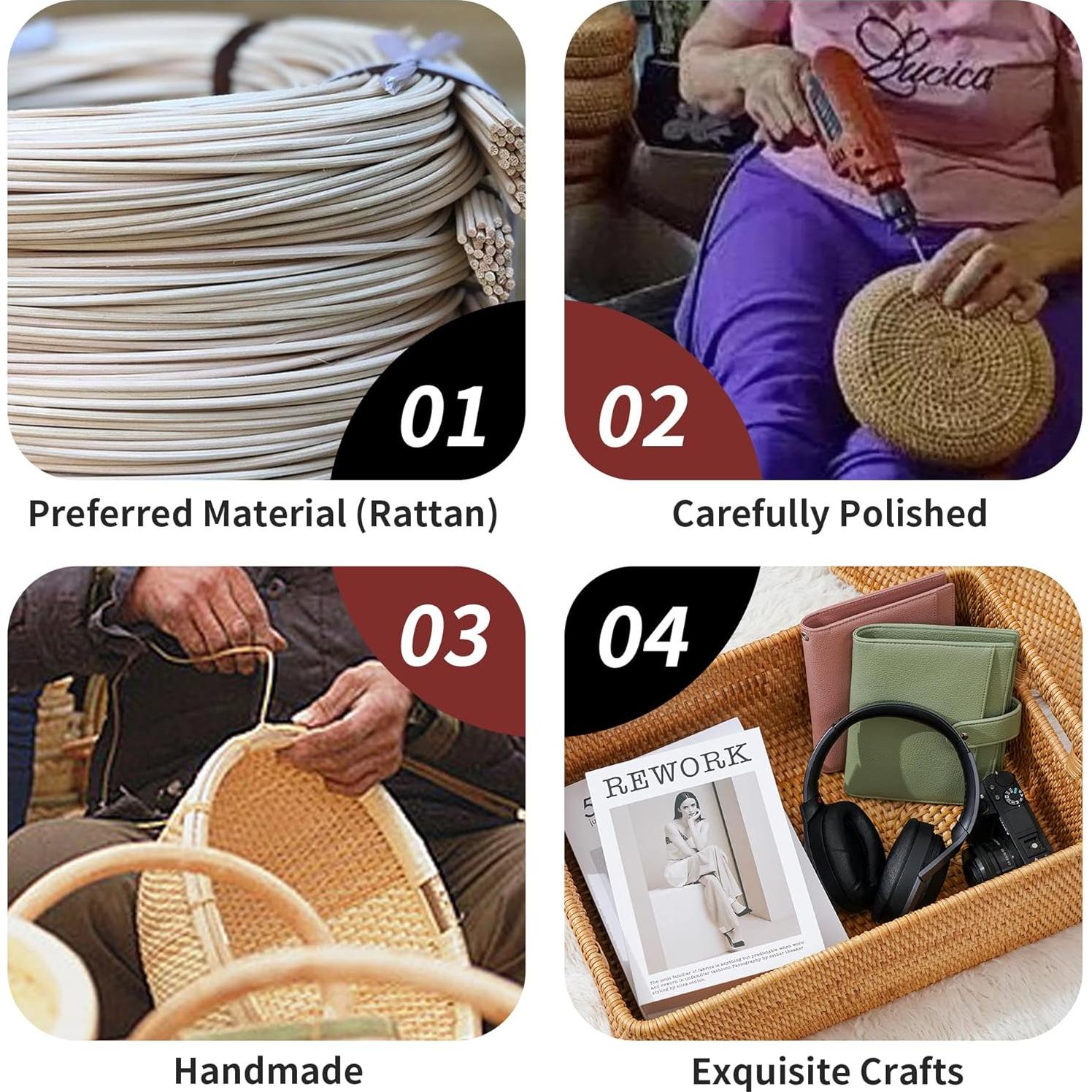 Cesta de Ratan con Tapa Peslran 41.9x32x17.8 cm Decorativa