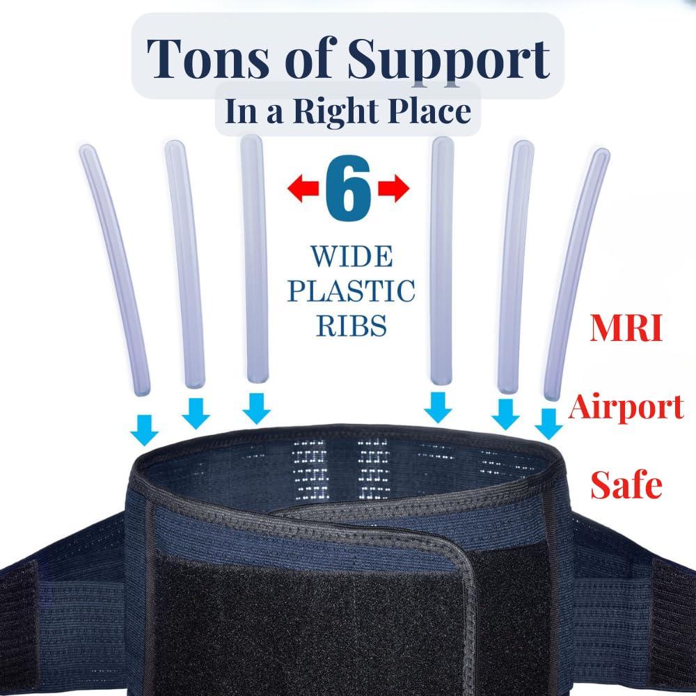 Faja Lumbar AVESTON Mediana Soporte Rígido y Delgado
