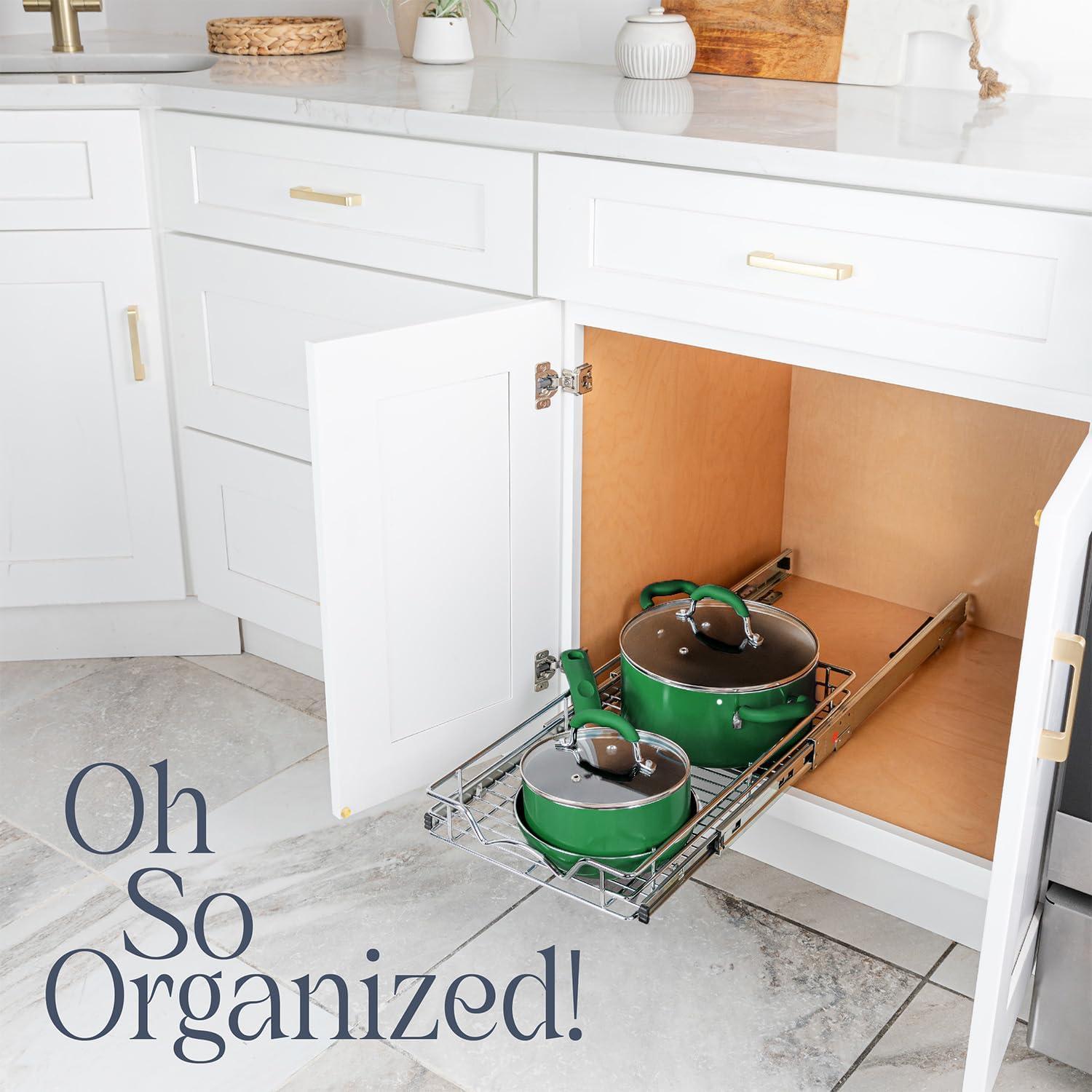 Organizador de Gabinete Extraíble HOLDN STORAGE 43.2x53.3cm Cromo