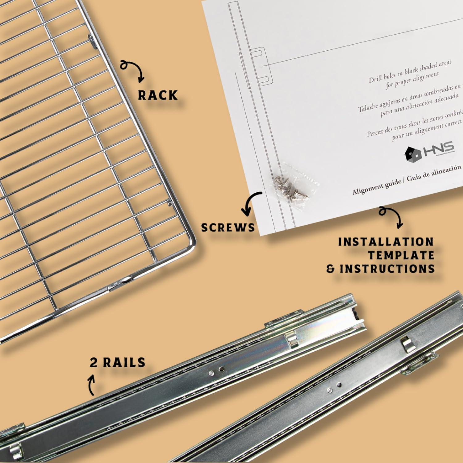 Organizador de Gabinete Extraíble HOLDN STORAGE 43.2x53.3cm Cromo