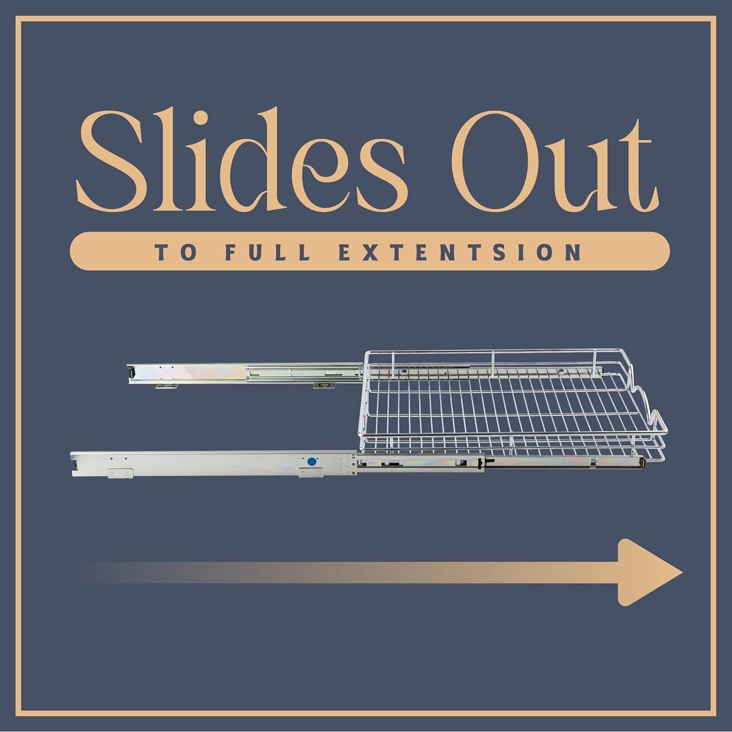 Organizador de Gabinete Extraíble HOLDN STORAGE 43.2x53.3cm Cromo