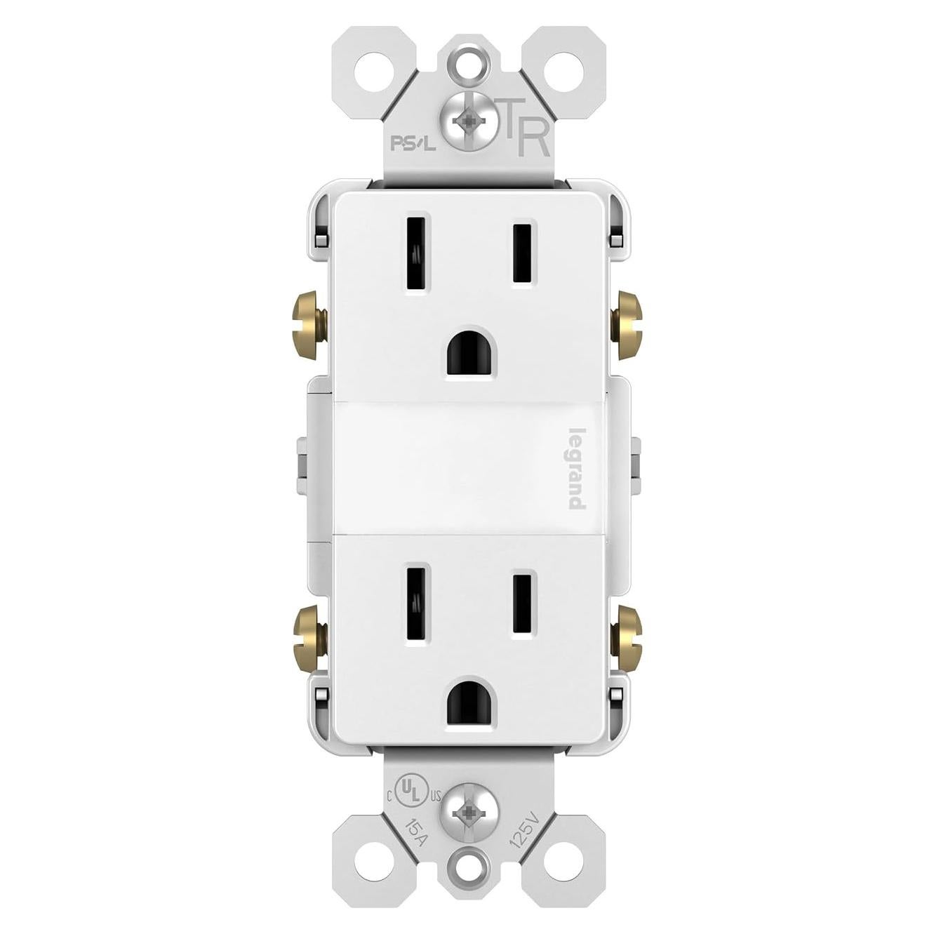 Enchufe Eléctrico Legrand Radiant con Luz Nocturna LED Ajustable