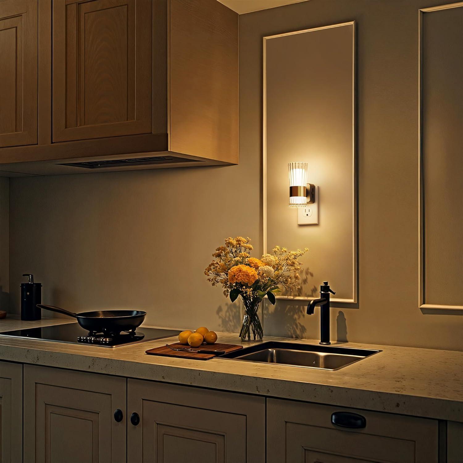 Luz Nocturna LED Briignite con Sensor y Brillo Ajustable 0-100LM