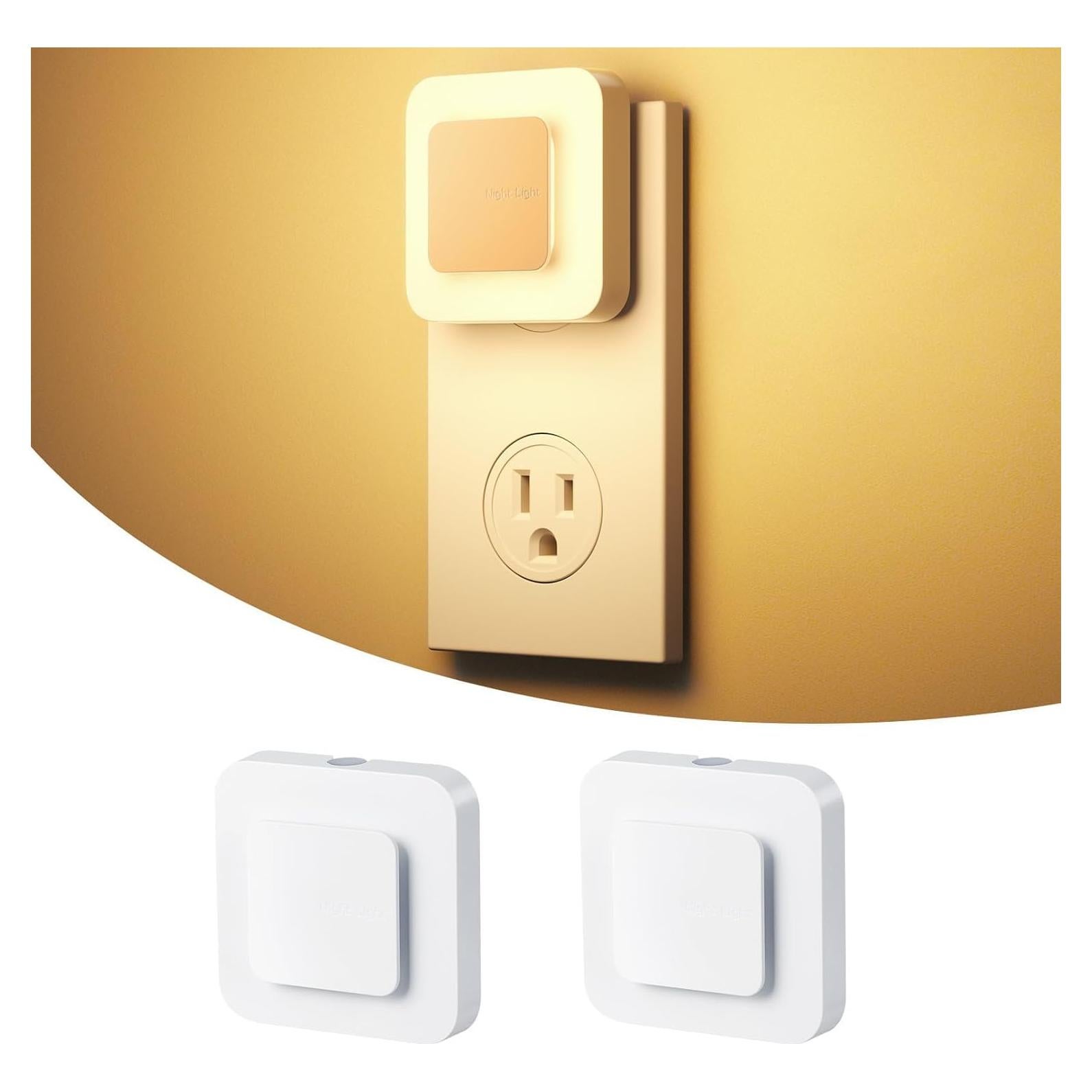 Luz Nocturna LED Midea MYD-0.6F1 con Sensor Crepúsculo 2 Pzs