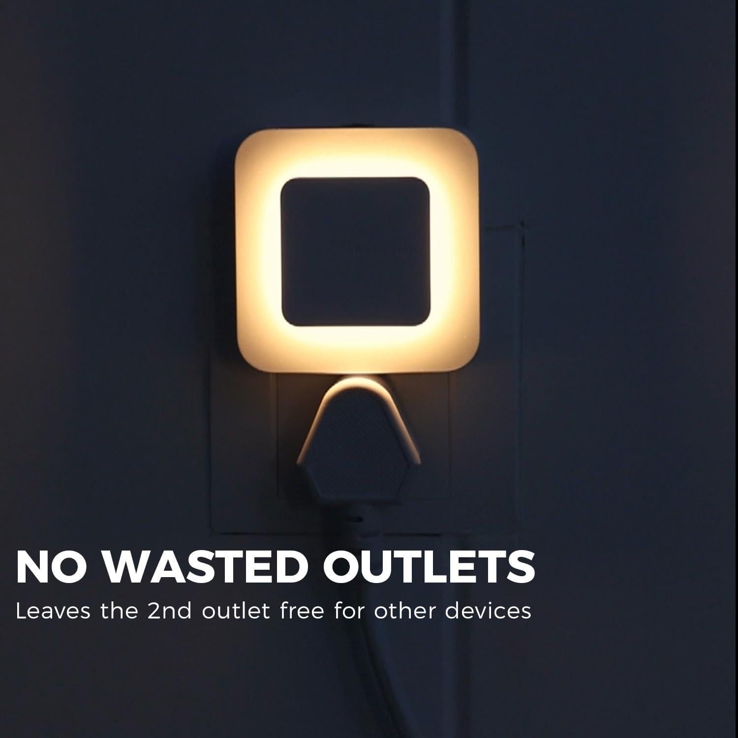 Luz Nocturna LED Midea MYD-0.6F1 con Sensor Crepúsculo 2 Pzs