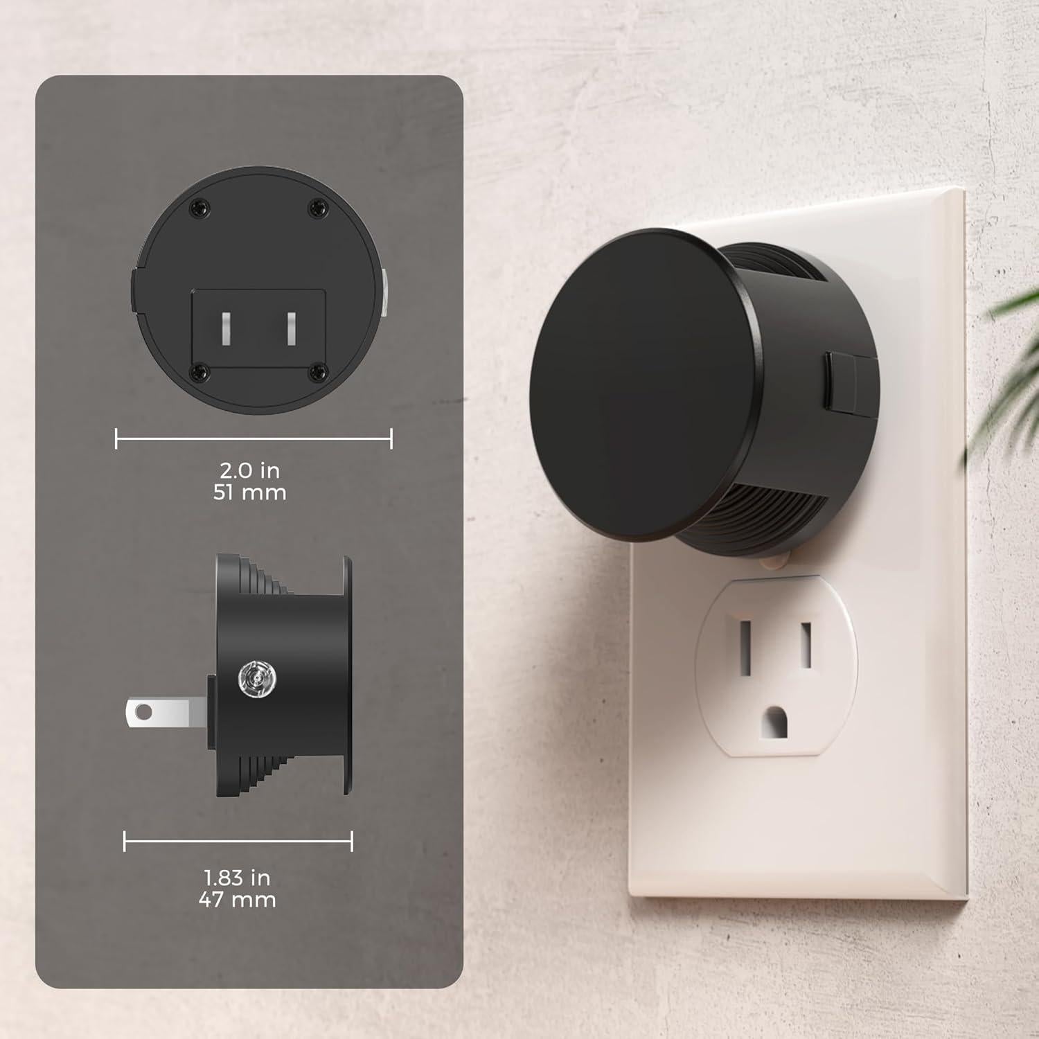 L LOHAS LED Luz Nocturna Enchufable 2-Pack 3000K Regulable