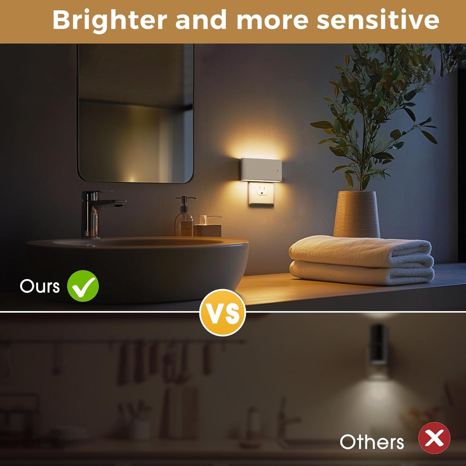 Luz Nocturna LED Regulable L LOHAS, 2 Paquete 100 Lúmenes