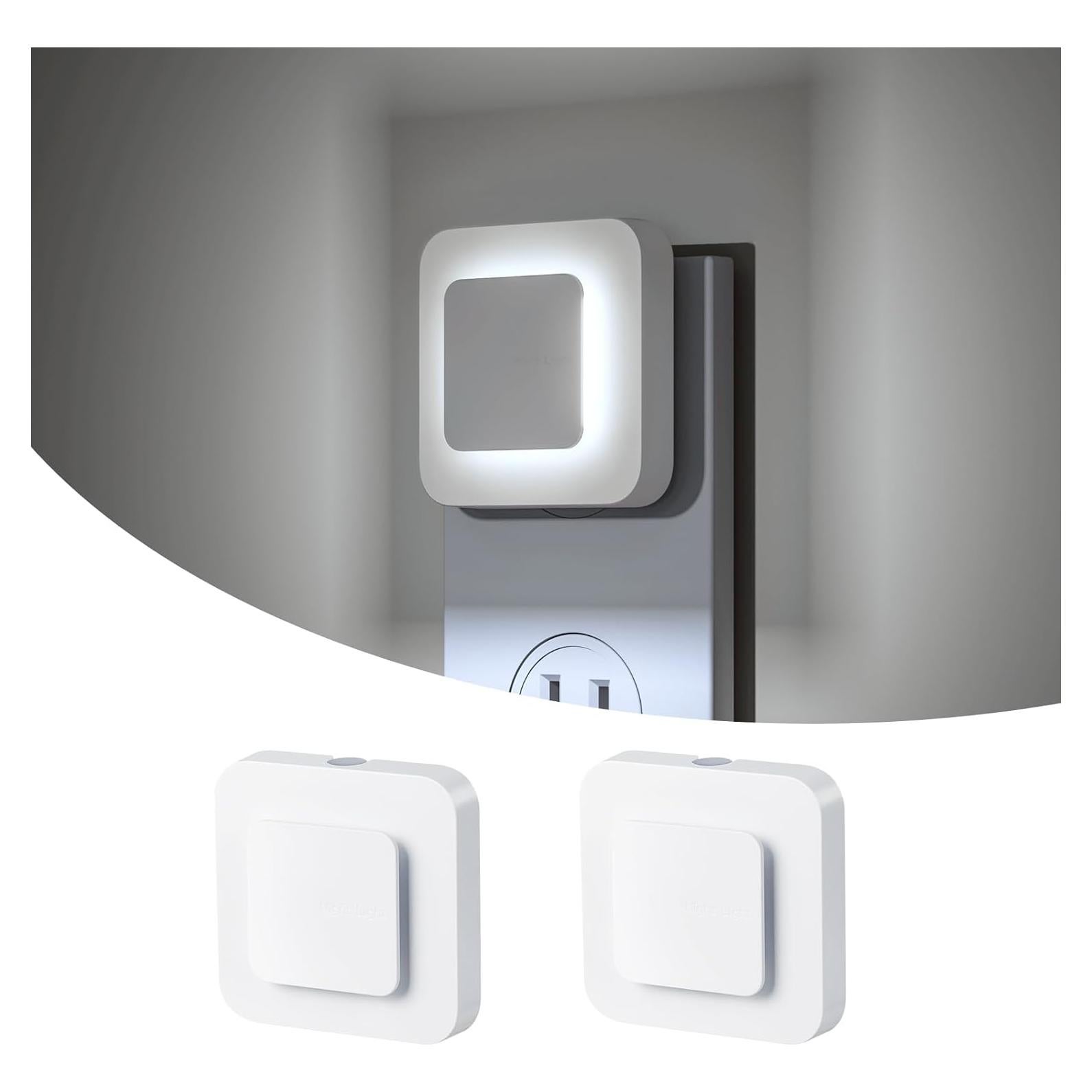 Luz Nocturna LED Midea 5000K con Sensor Crepúsculo 2 Pzs