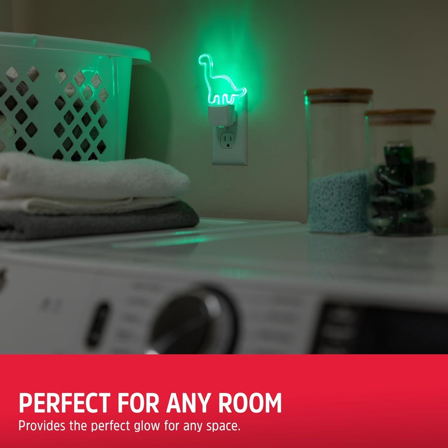 Luz Nocturna LED Dinosaurio Energizer Verde 14 cm Automática