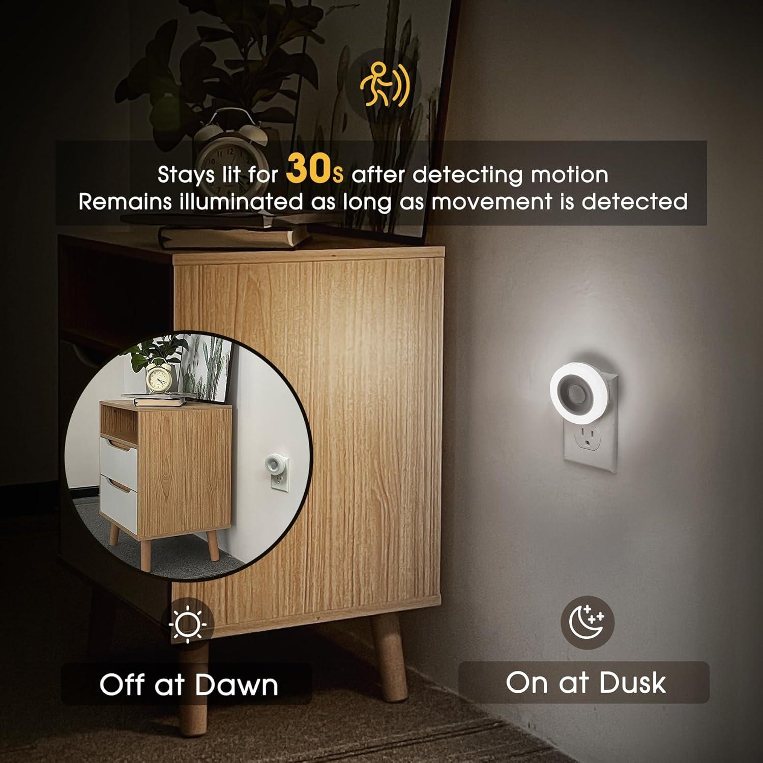 Luz Nocturna Briignite con Sensor de Movimiento 2 Pzas 0.6W