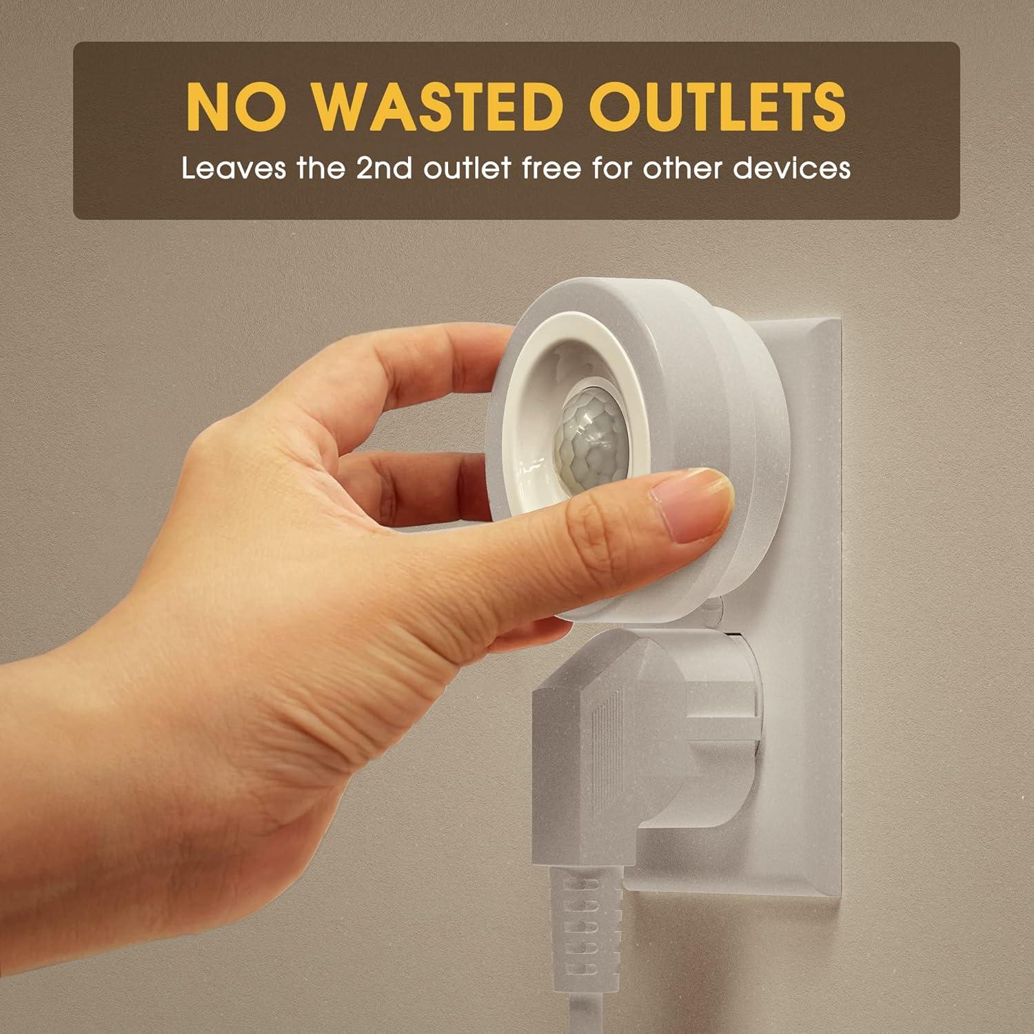 Luz Nocturna Briignite con Sensor de Movimiento 2 Pzas 0.6W