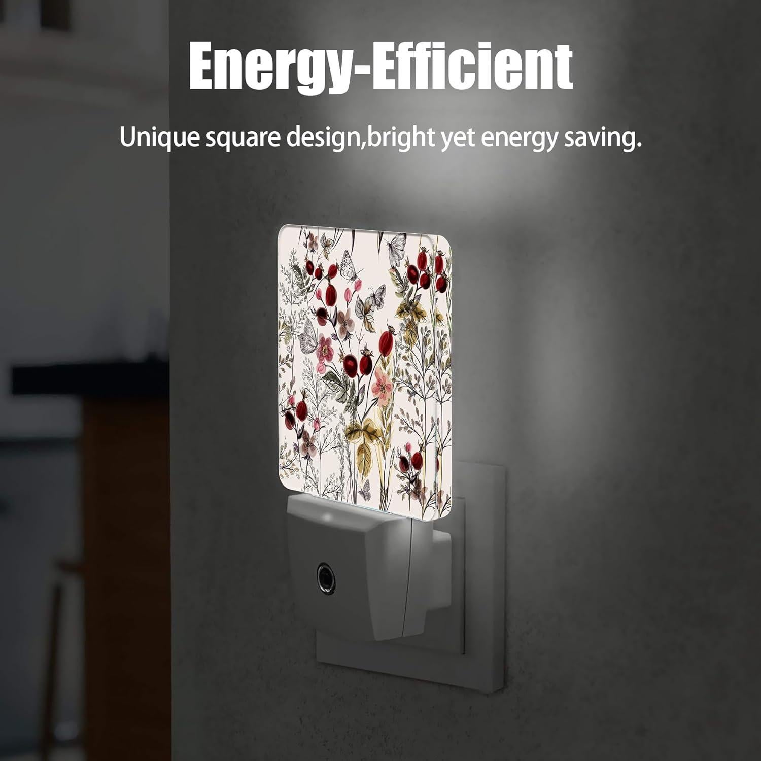 Luz Nocturna Enchufable Jopowide con Sensor de Luz Vintage