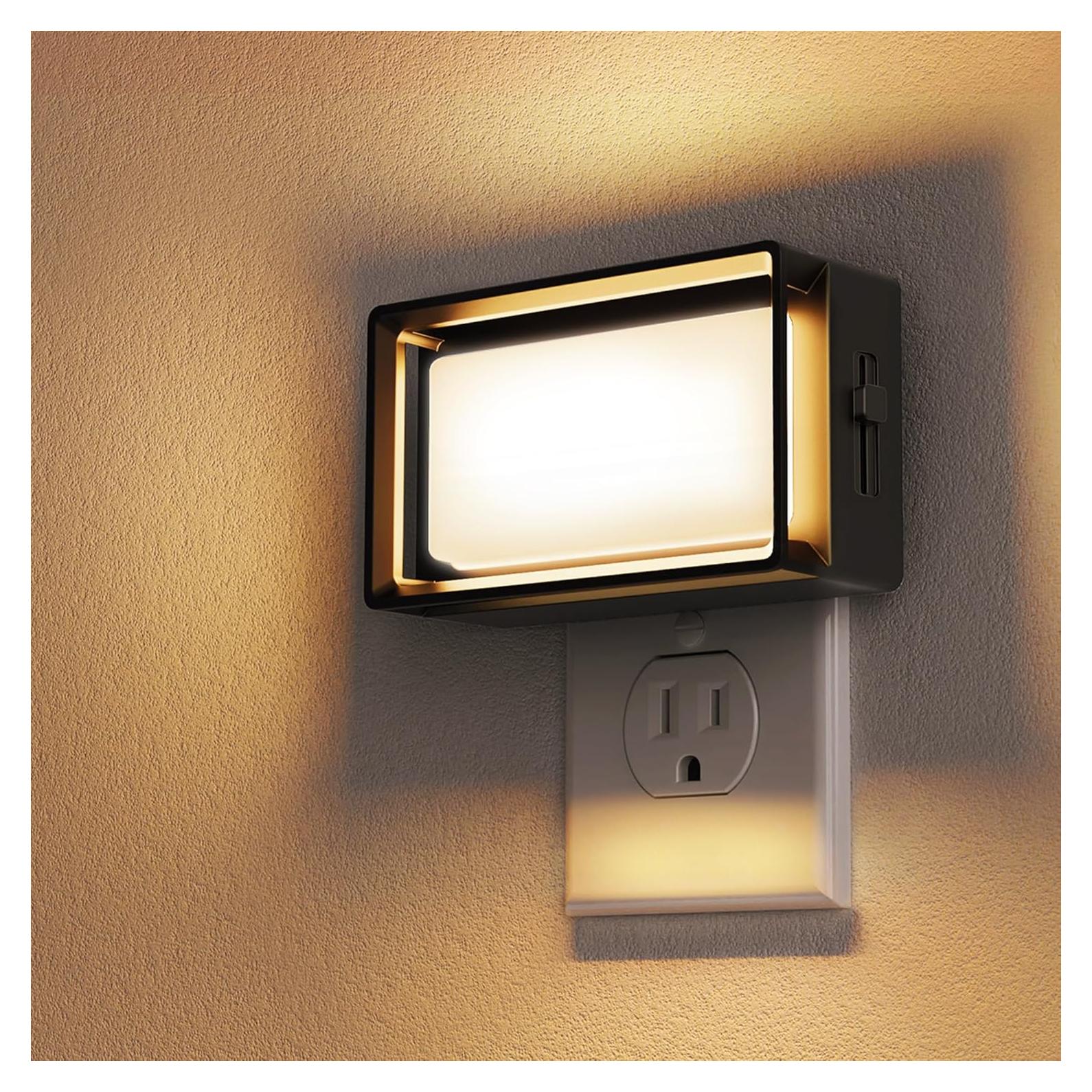 L LOHAS LED Luz Nocturna Enchufable Regulable 2 Paquete 150LM