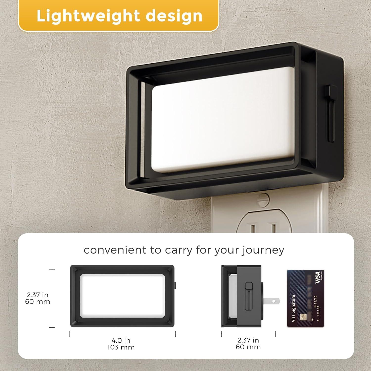L LOHAS LED Luz Nocturna Enchufable Regulable 2 Paquete 150LM