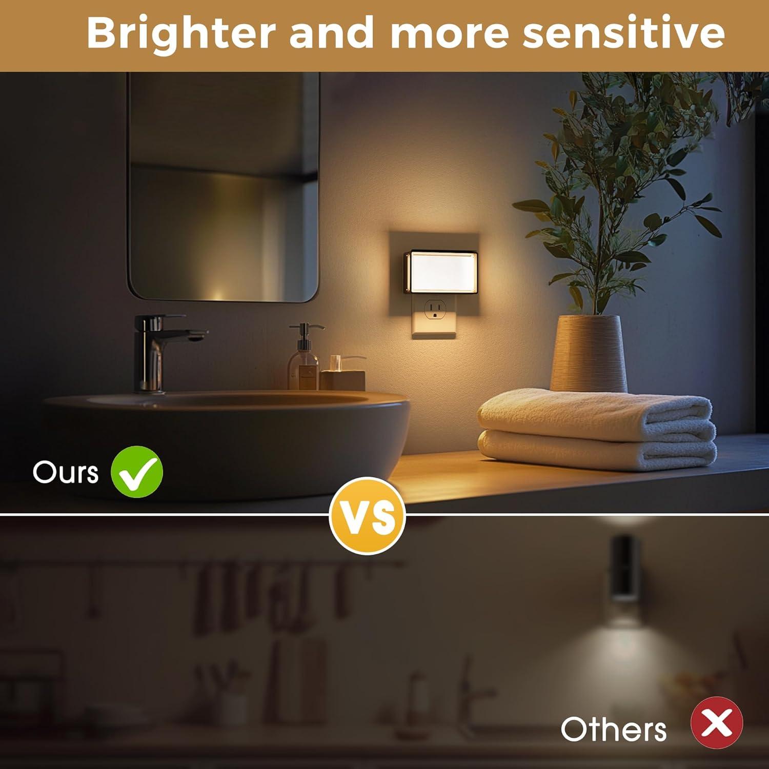 L LOHAS LED Luz Nocturna Enchufable Regulable 2 Paquete 150LM