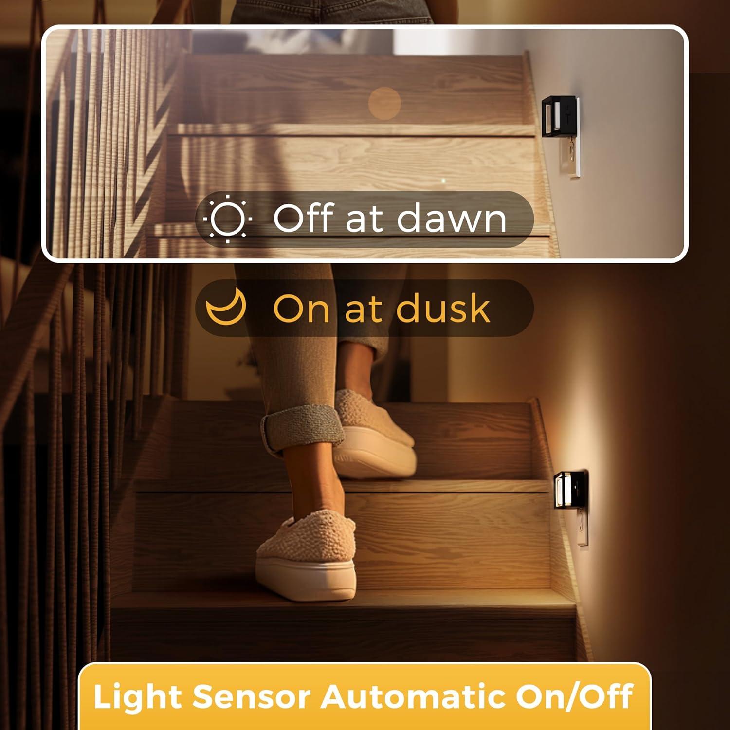 L LOHAS LED Luz Nocturna Enchufable Regulable 2 Paquete 150LM