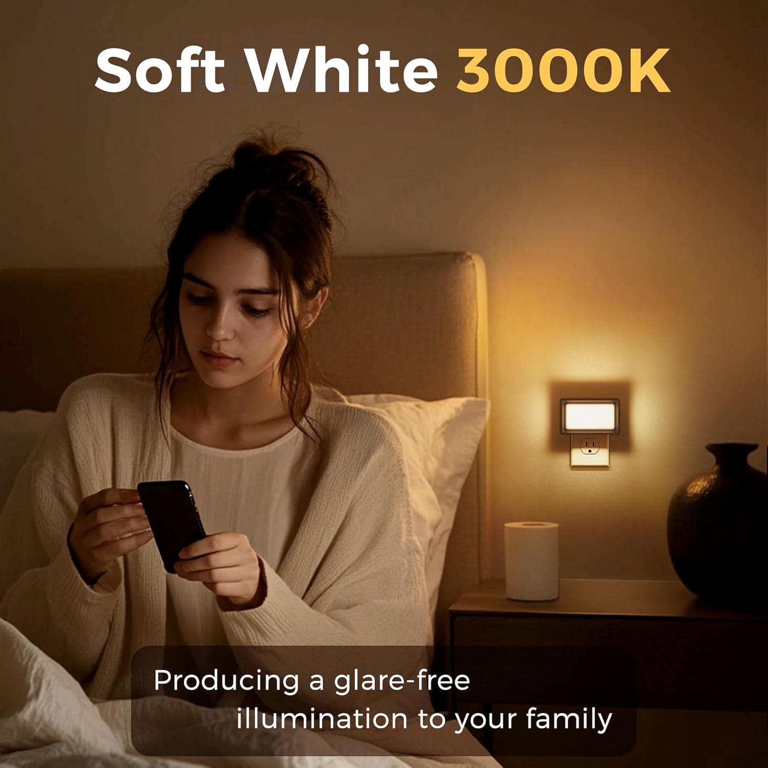 L LOHAS LED Luz Nocturna Enchufable Regulable 2 Paquete 150LM