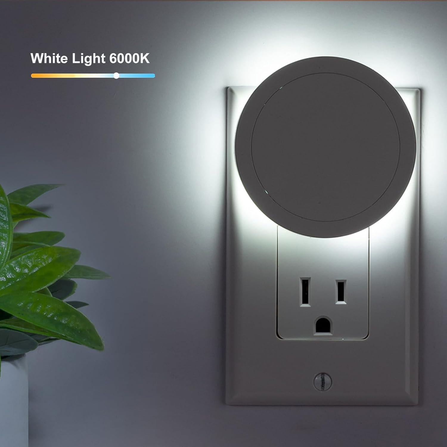 Luz Nocturna Eneteck 4 Piezas con Sensor de Luz Blanca