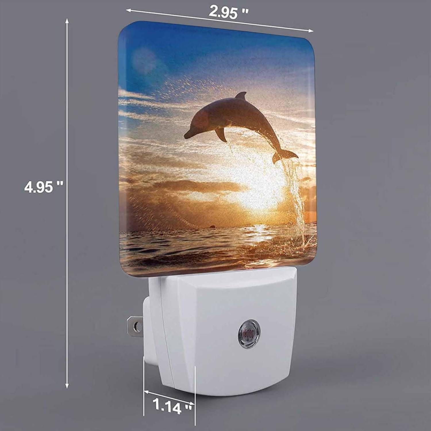 Luz Nocturna LED Chrobak Delfín Saltando 0.5W Sensor Automático