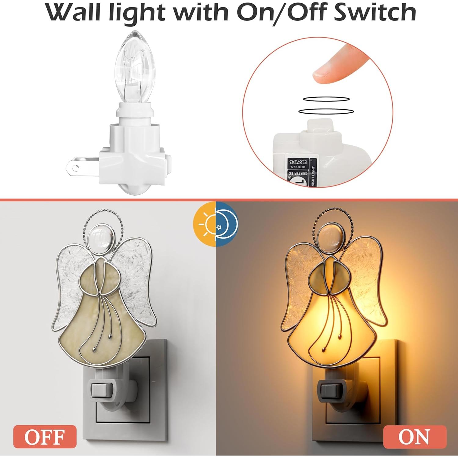 Luz Nocturna de Ángel KUNDGLA Vidrio Templado 5x10cm