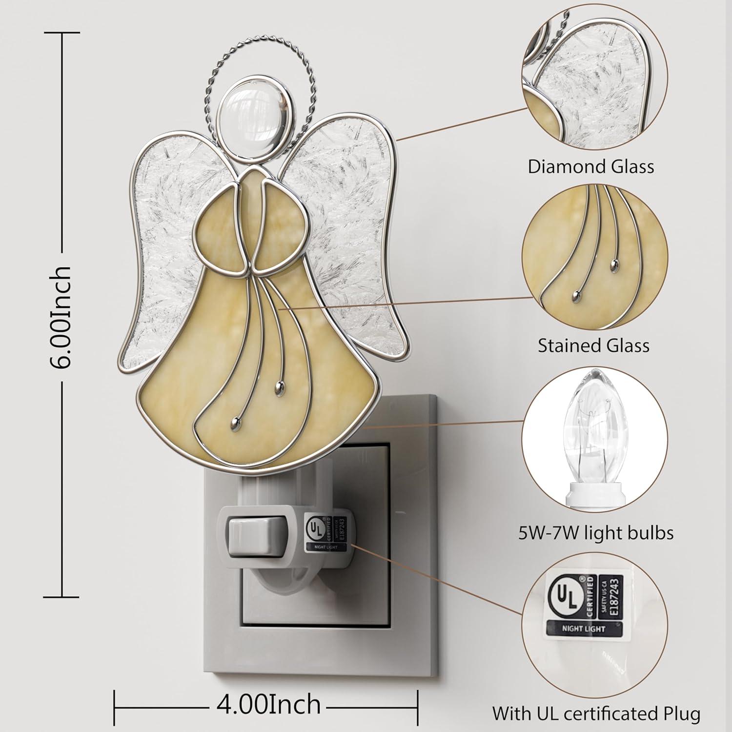 Luz Nocturna de Ángel KUNDGLA Vidrio Templado 5x10cm
