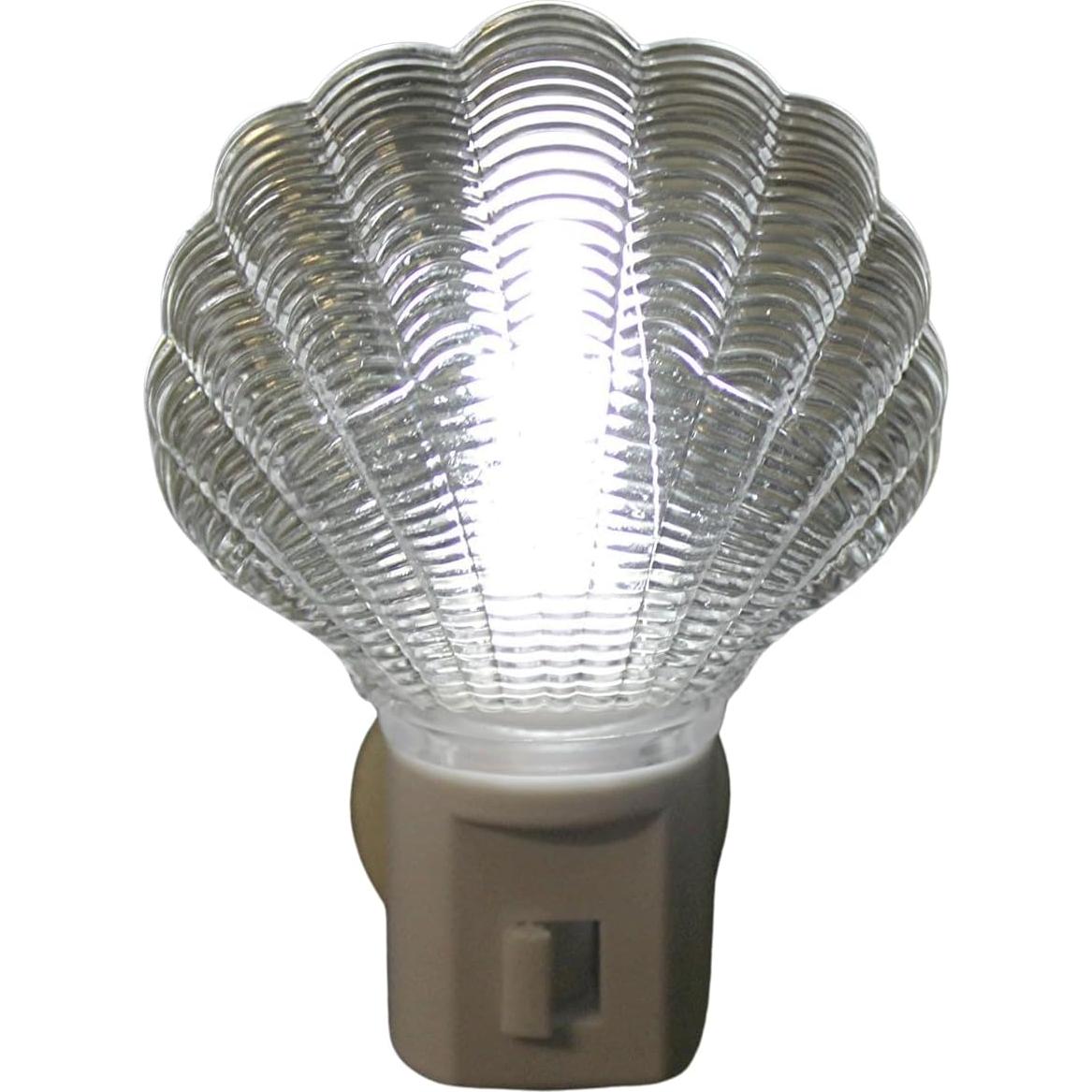 Conjunto de 2 Luces Nocturnas LED Concha Marina 1W 16 Lúmenes