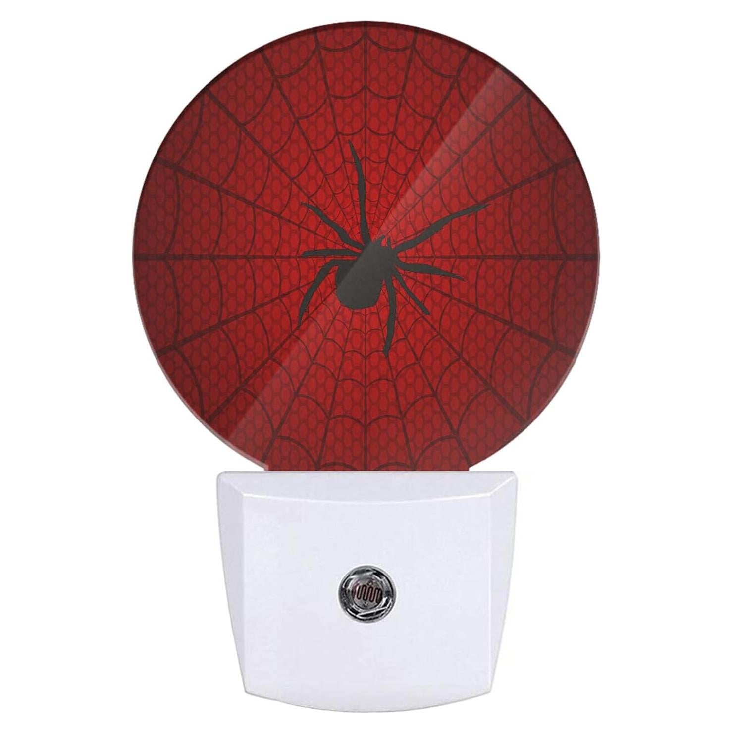 Luz Nocturna LED Uanvaha Redonda Araña Roja 0.5W