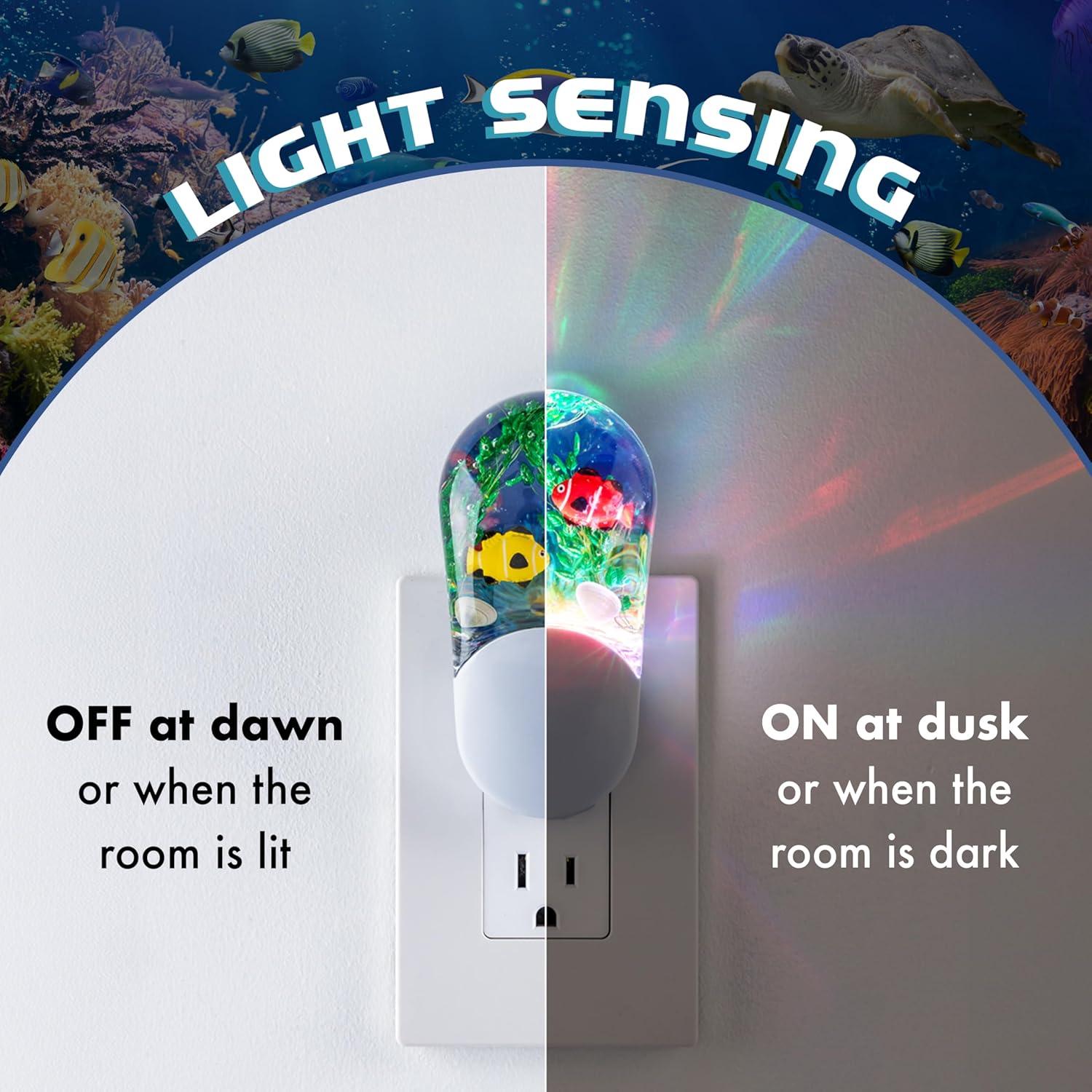 Luz Nocturna LED Aqualites GE Pez Tropical Enchufable