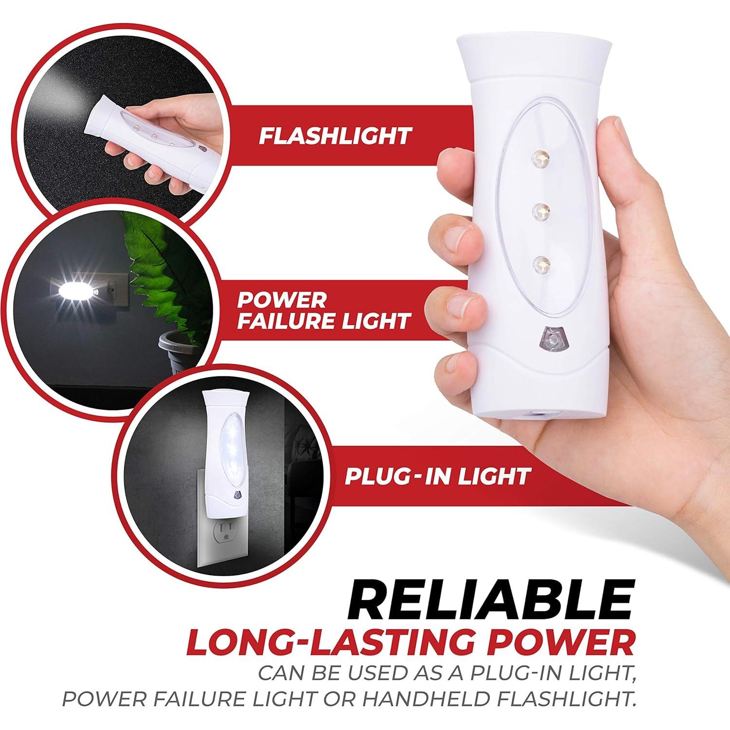 Luces de Emergencia LED Amerelle 5 Piezas Recargables