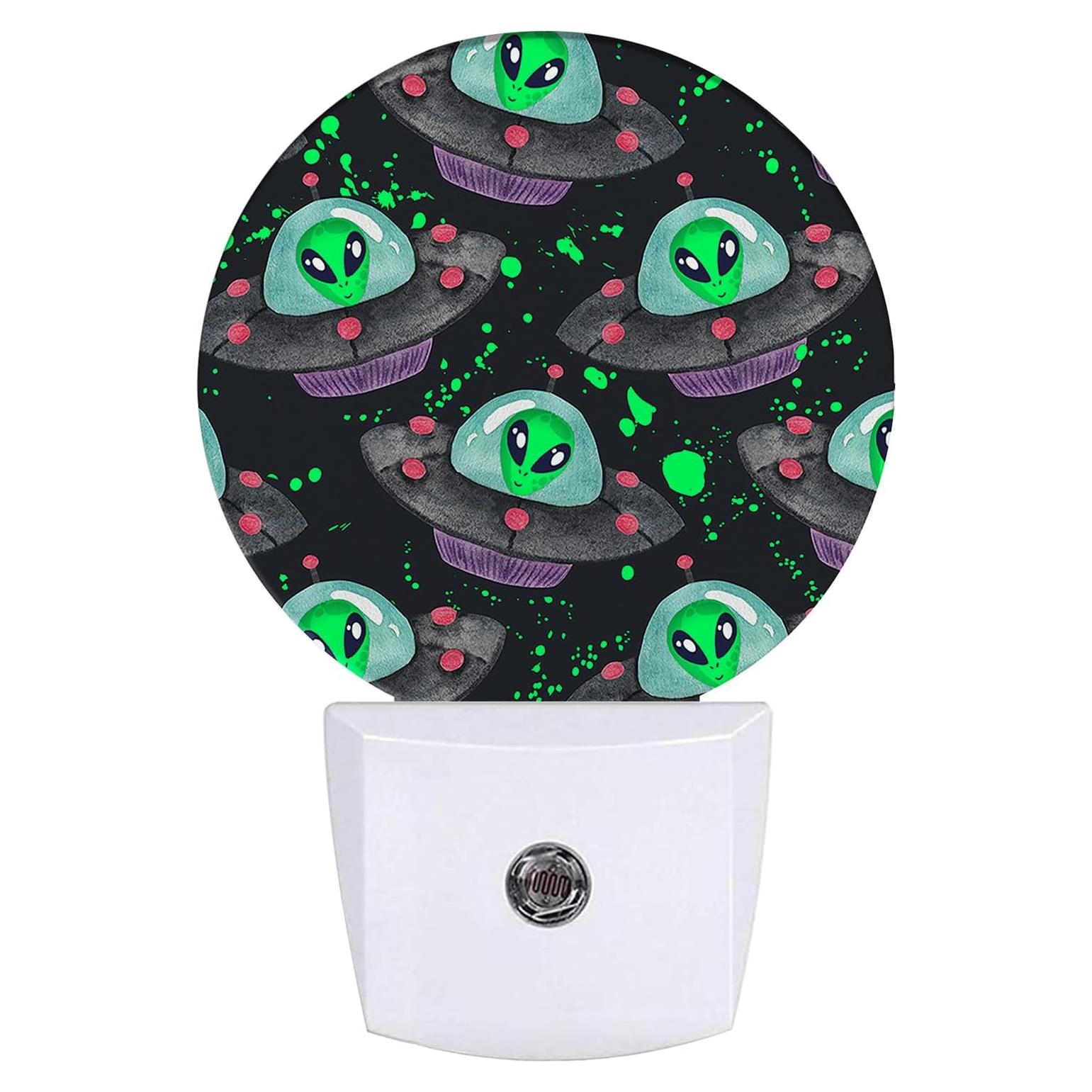 Luz Nocturna LED GANTINIR Alien Redonda con Sensor Crepúsculo