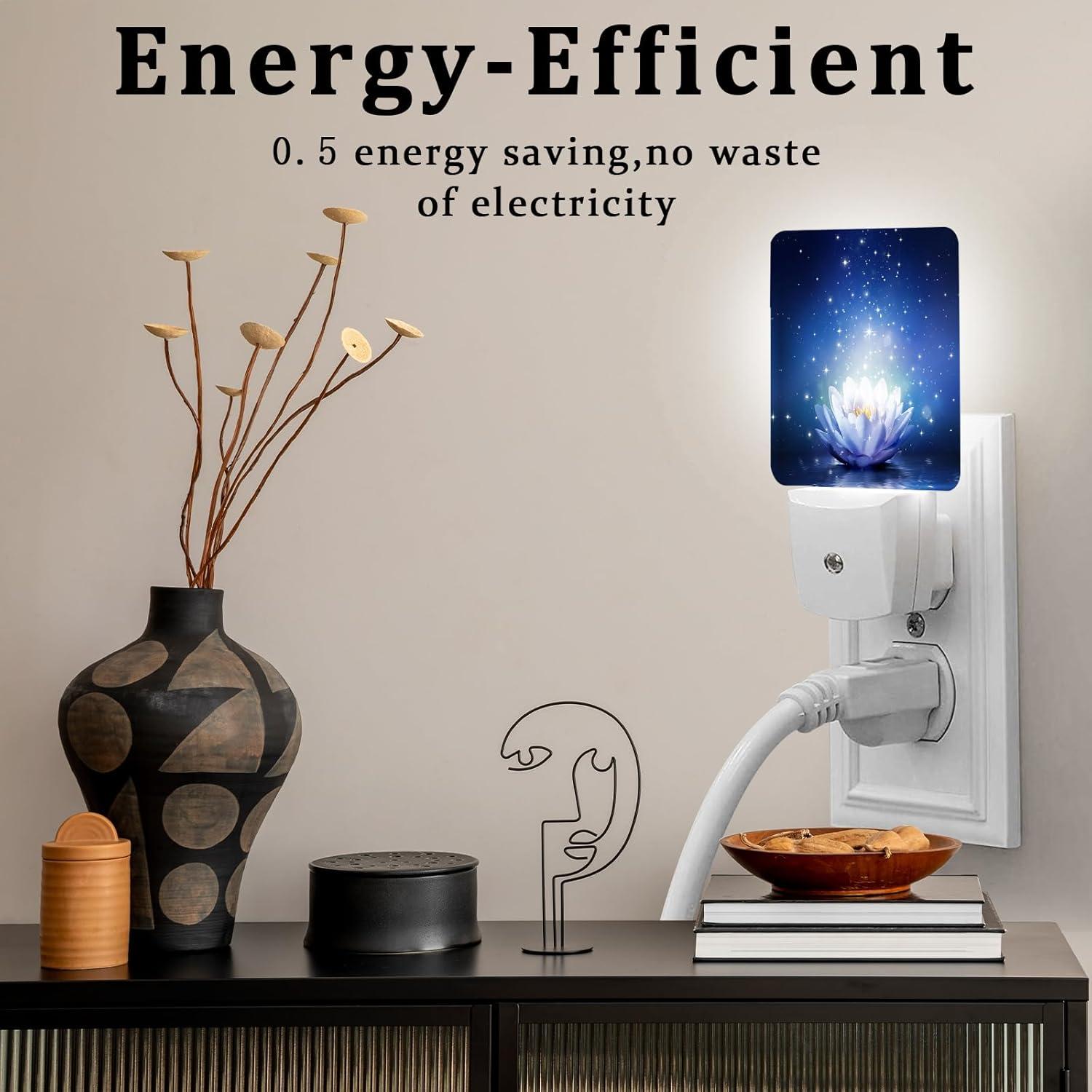 Luz Nocturna LED Flor de Loto SLHFDKL con Sensor Automático 0.5W