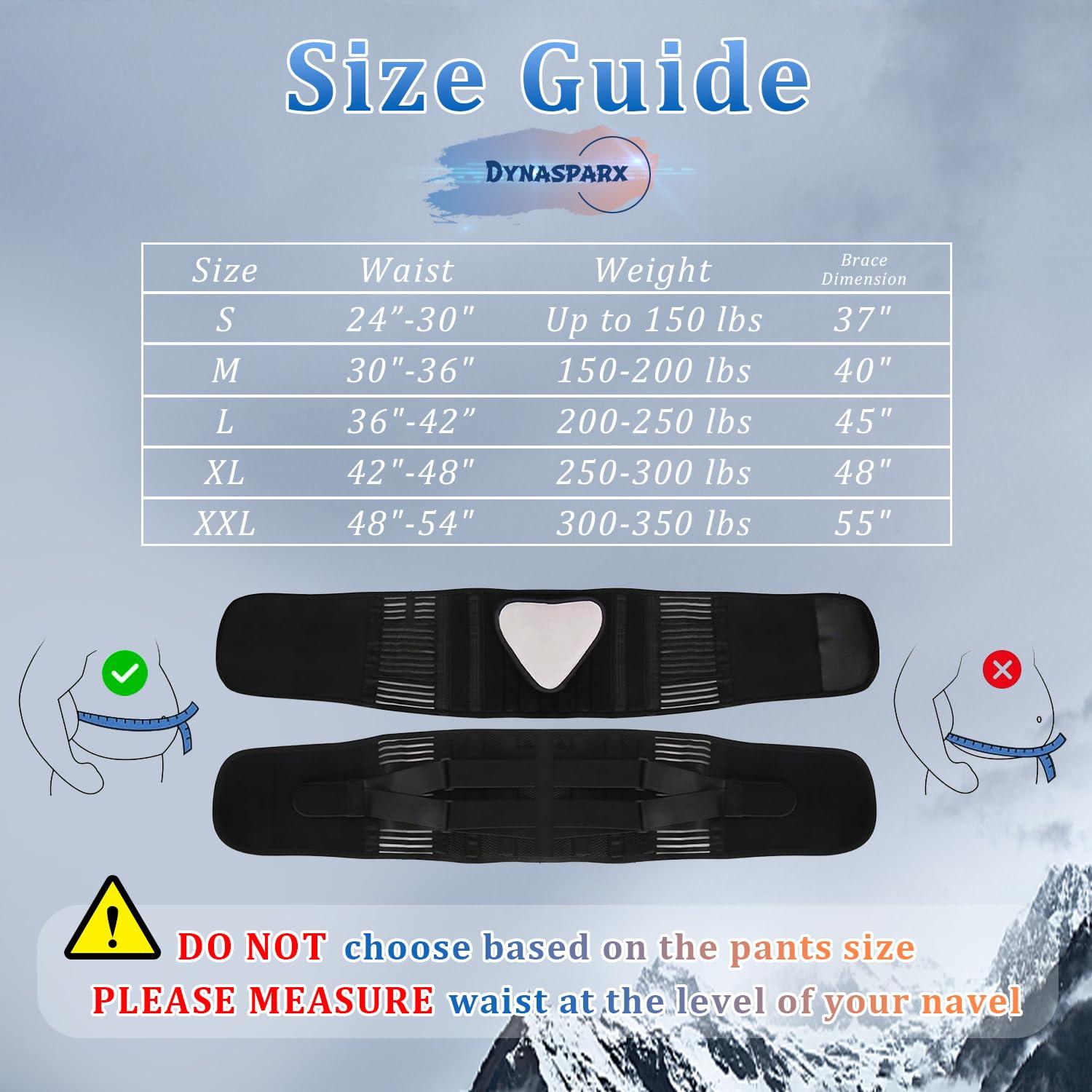 Faja Soporte Lumbar DynaSparx XL Transpirable para Espalda