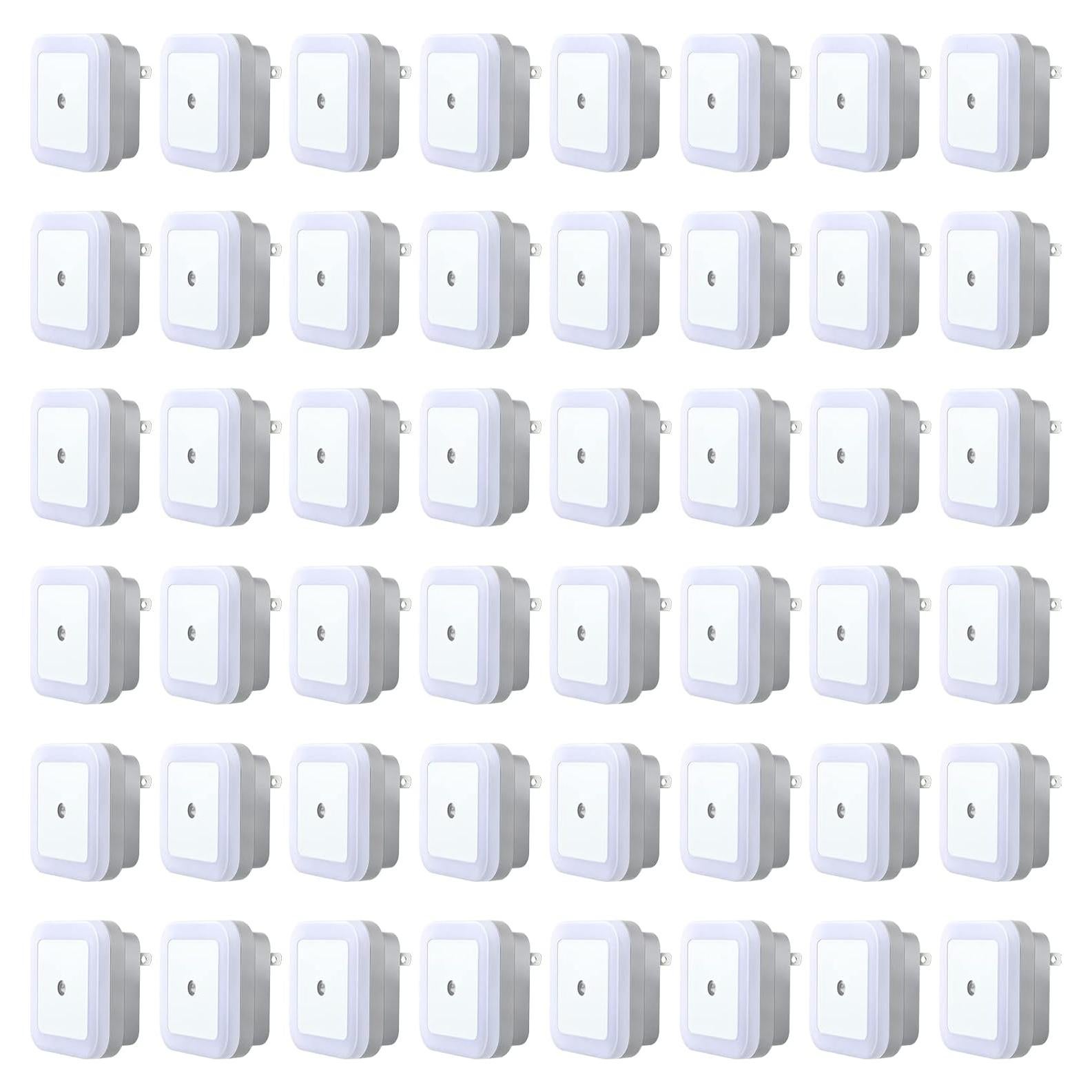 48 Luces Nocturnas LED Tuanse con Sensor Inteligente Blancas