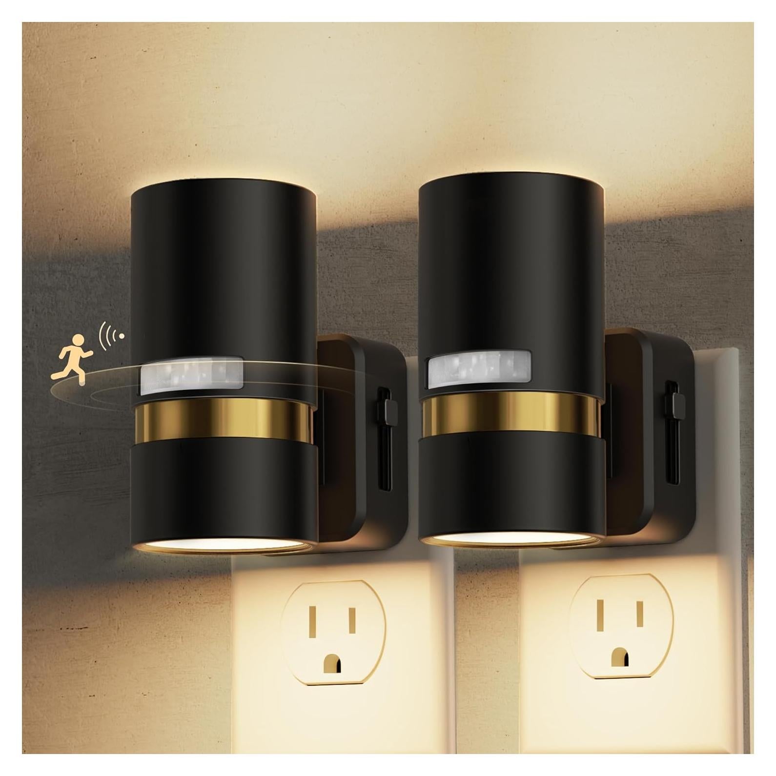 Luz Nocturna Enchufable L LOHAS LED con Sensor de Movimiento 3000K