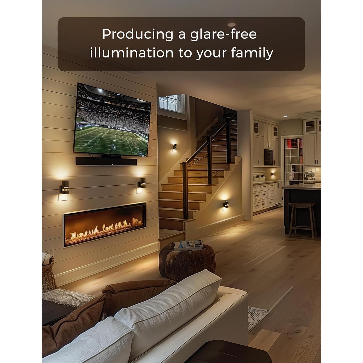 Luz Nocturna Enchufable L LOHAS LED con Sensor de Movimiento 3000K