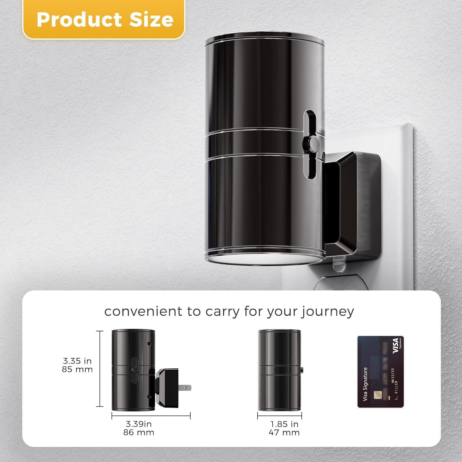 Luz Nocturna LED Regulable L LOHAS 2 Unidades 3000K