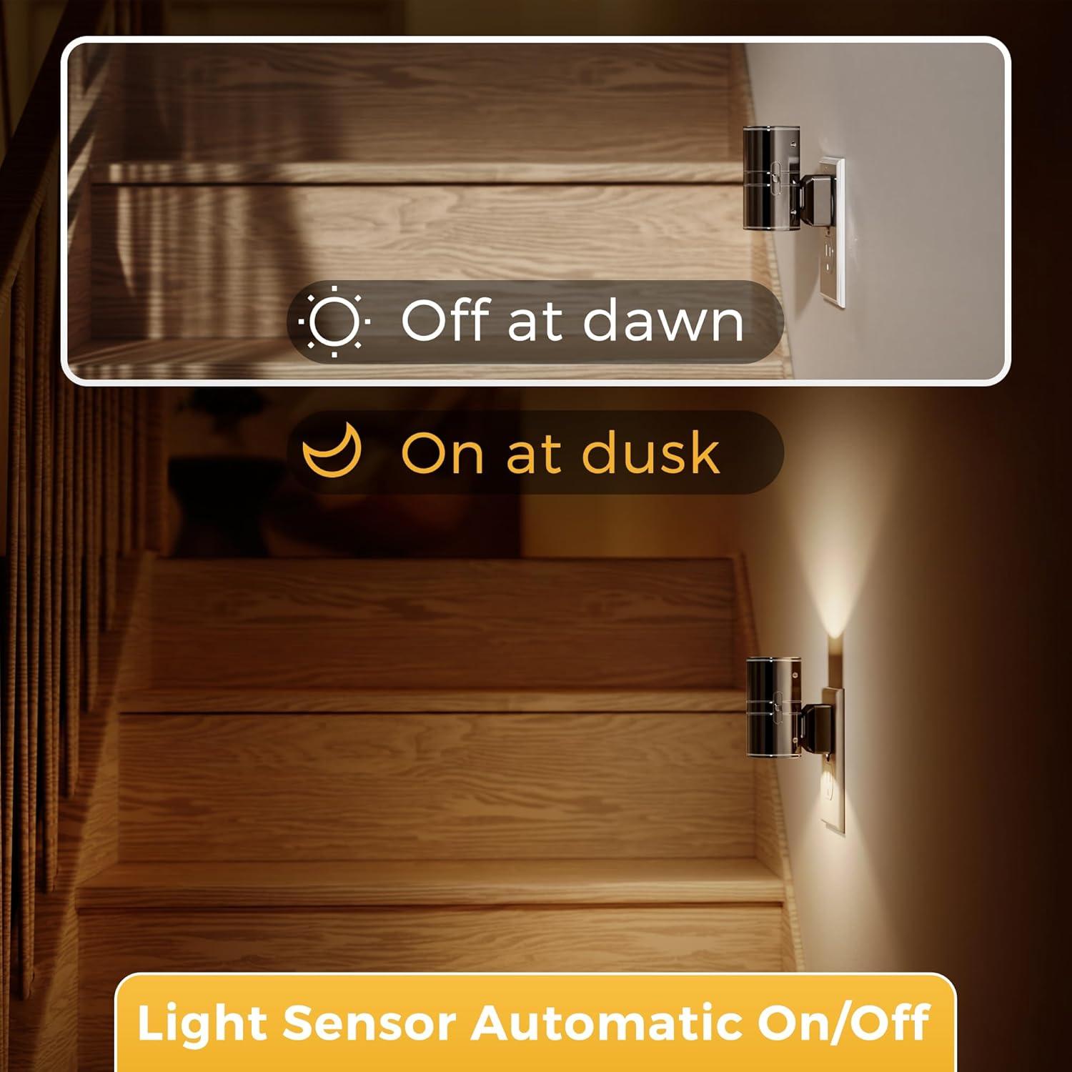 Luz Nocturna LED Regulable L LOHAS 2 Unidades 3000K