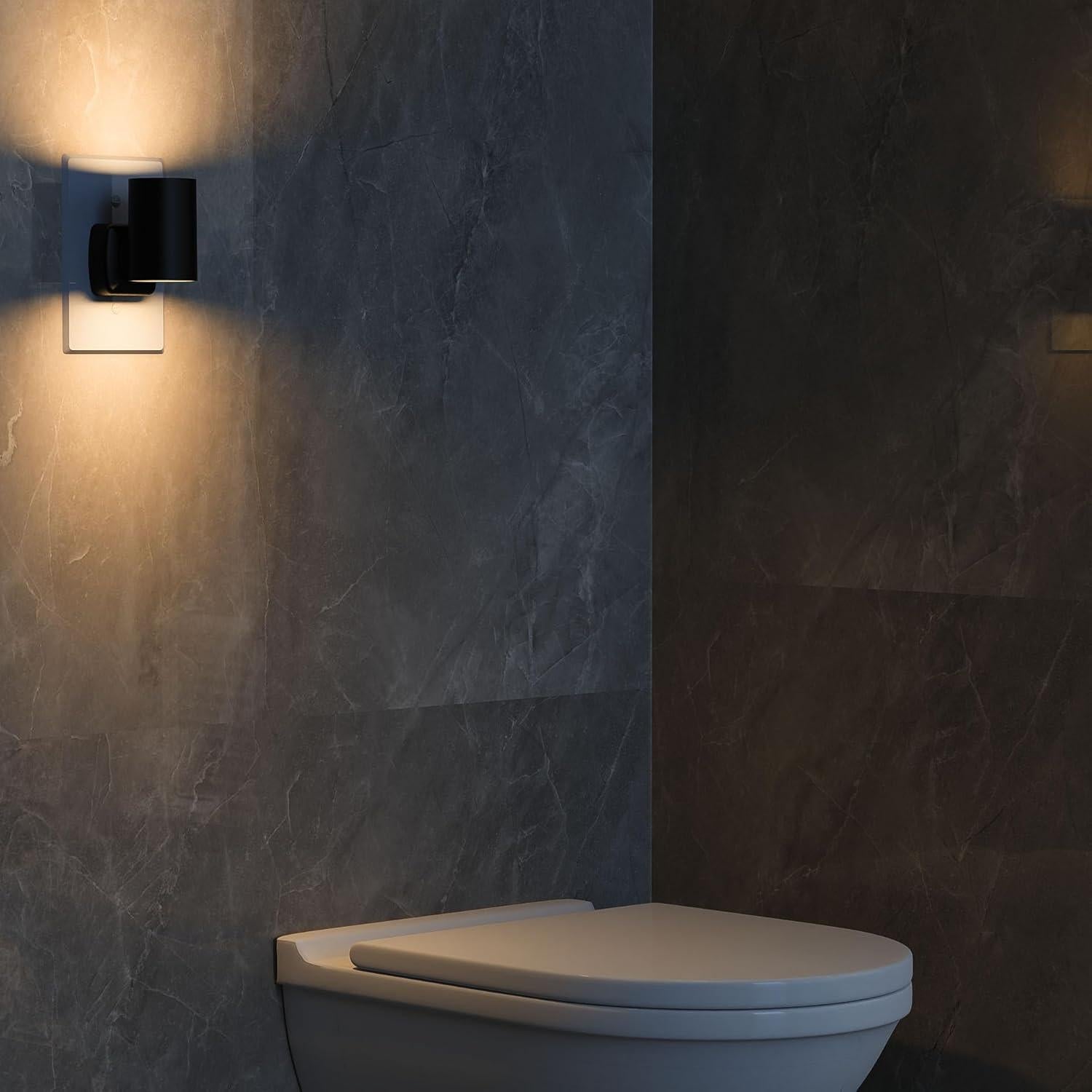 Luz Nocturna LED Enchufable FWASTT 2 PCS Sensor Crepúsculo