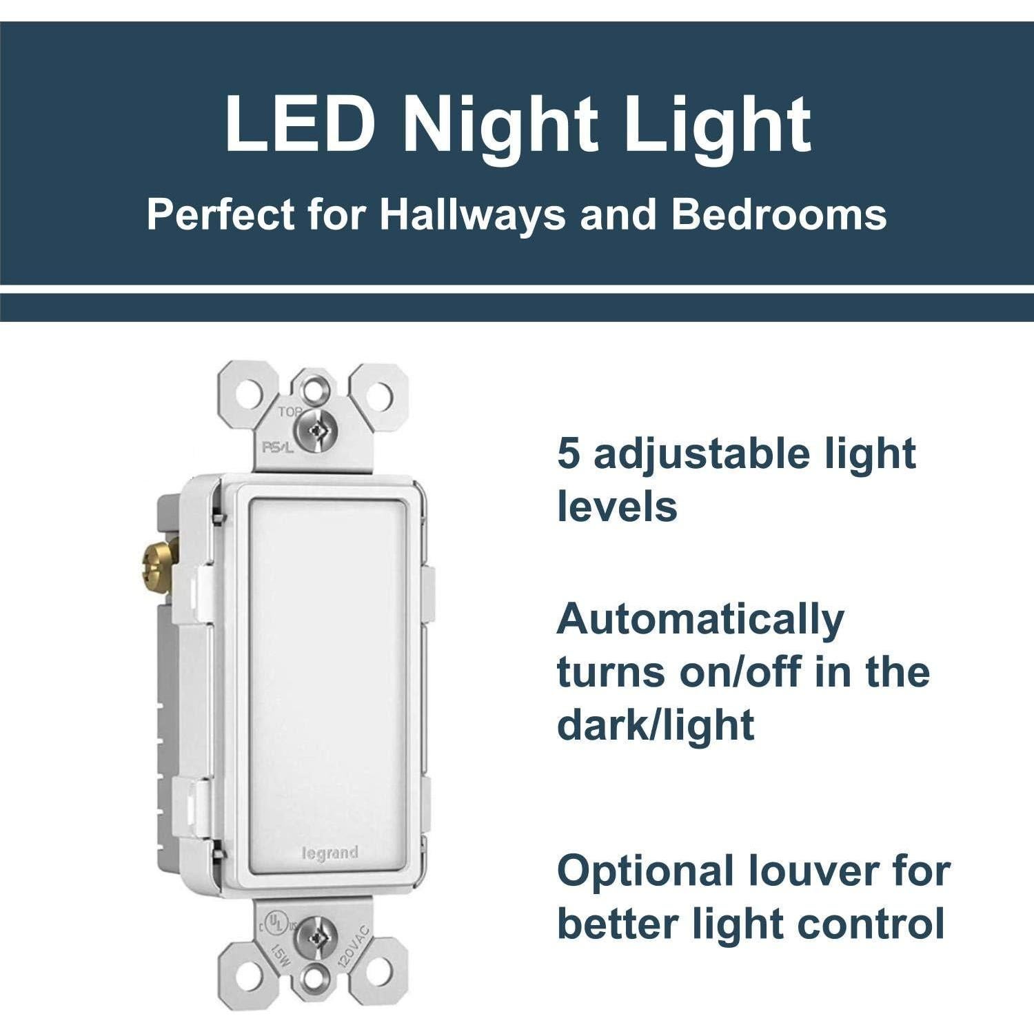Luz Nocturna LED Ajustable Legrand Pass & Seymour Blanca