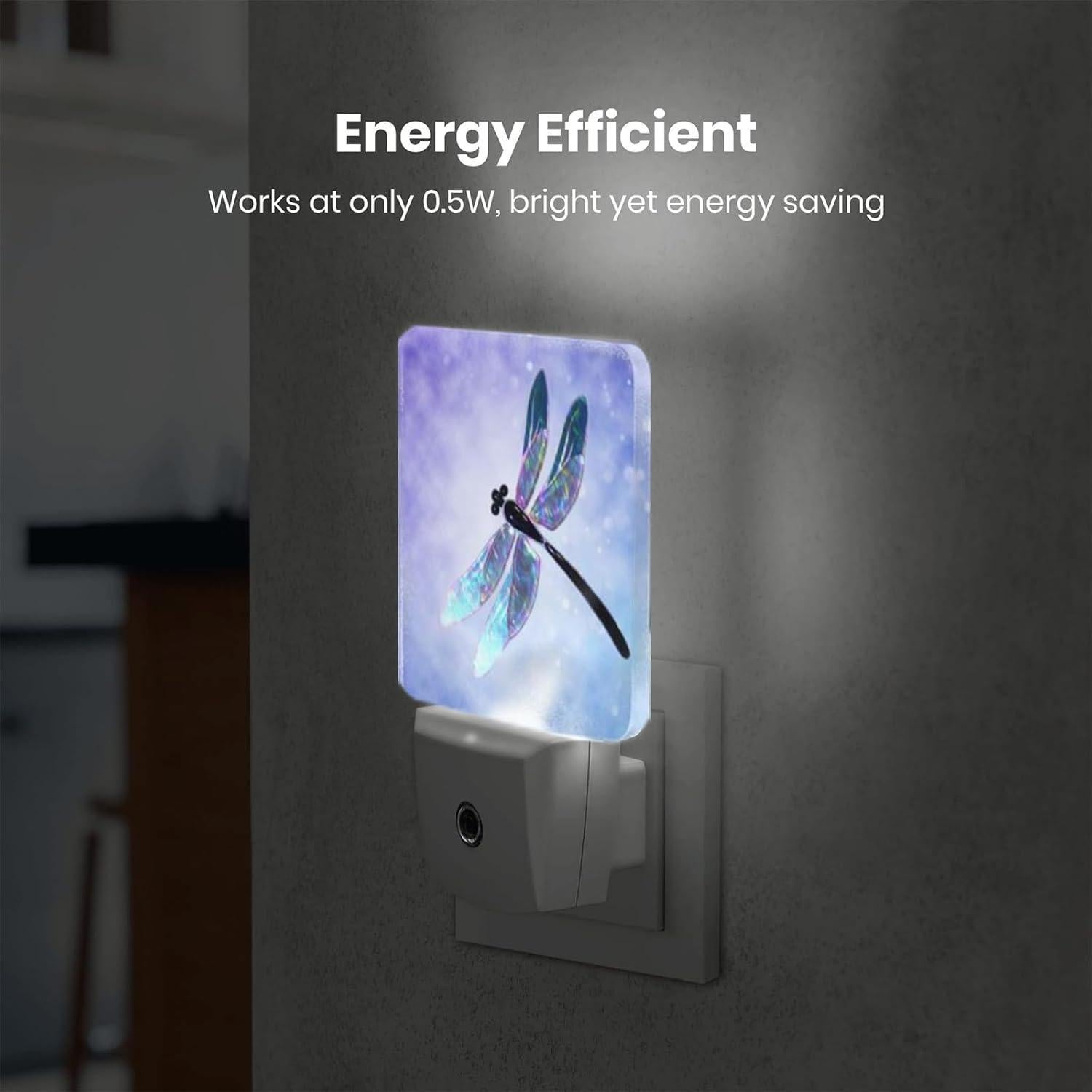 Lámpara LED Nocturna Yobvec Libélula 0.5W Enchufable