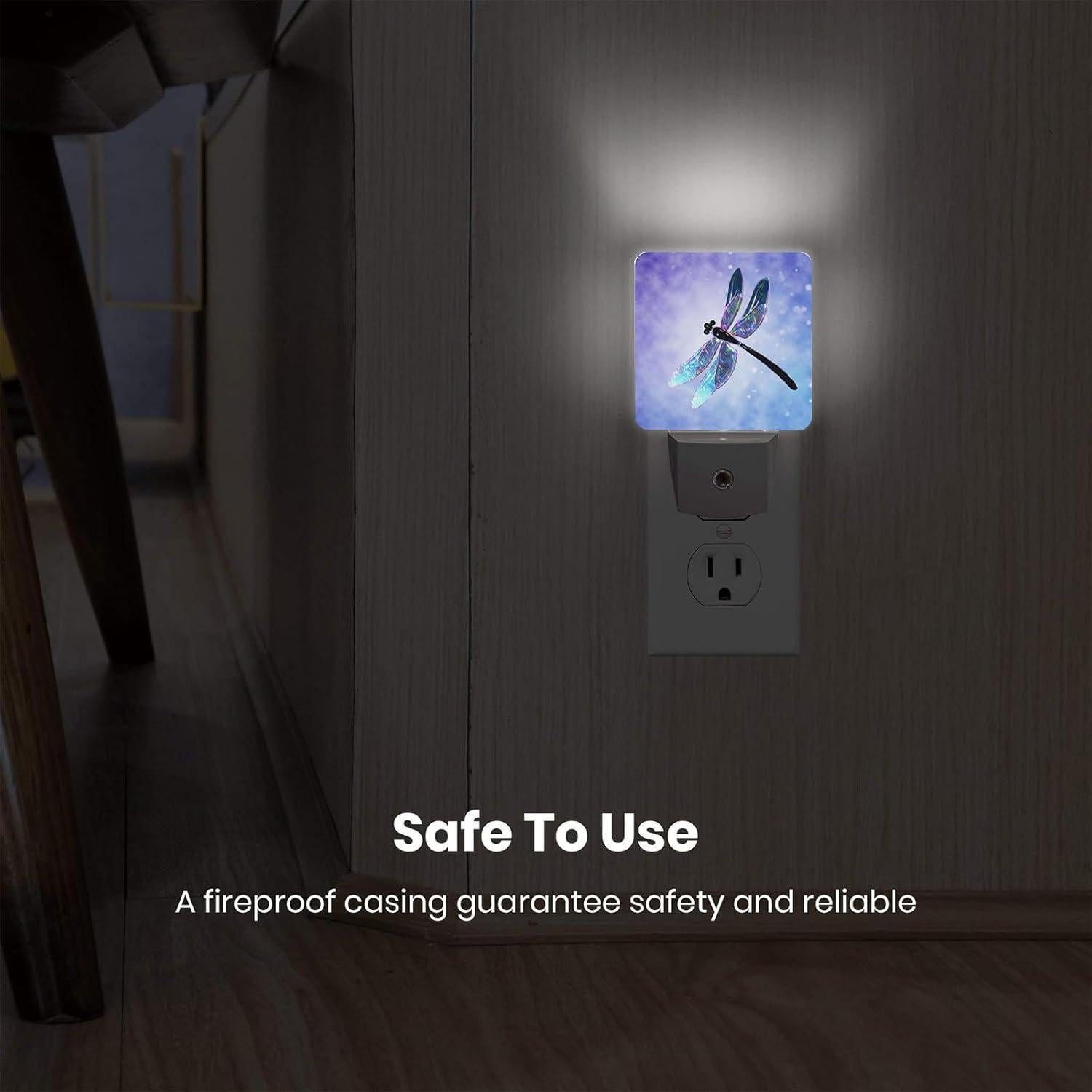 Lámpara LED Nocturna Yobvec Libélula 0.5W Enchufable